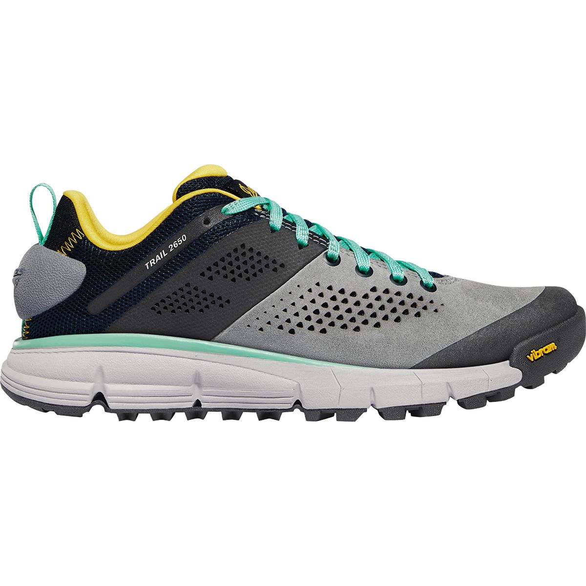 Image of Danner Trail 2650 Hiking Shoe - Women's Gray Blue/Spectra Yellow, 7.0