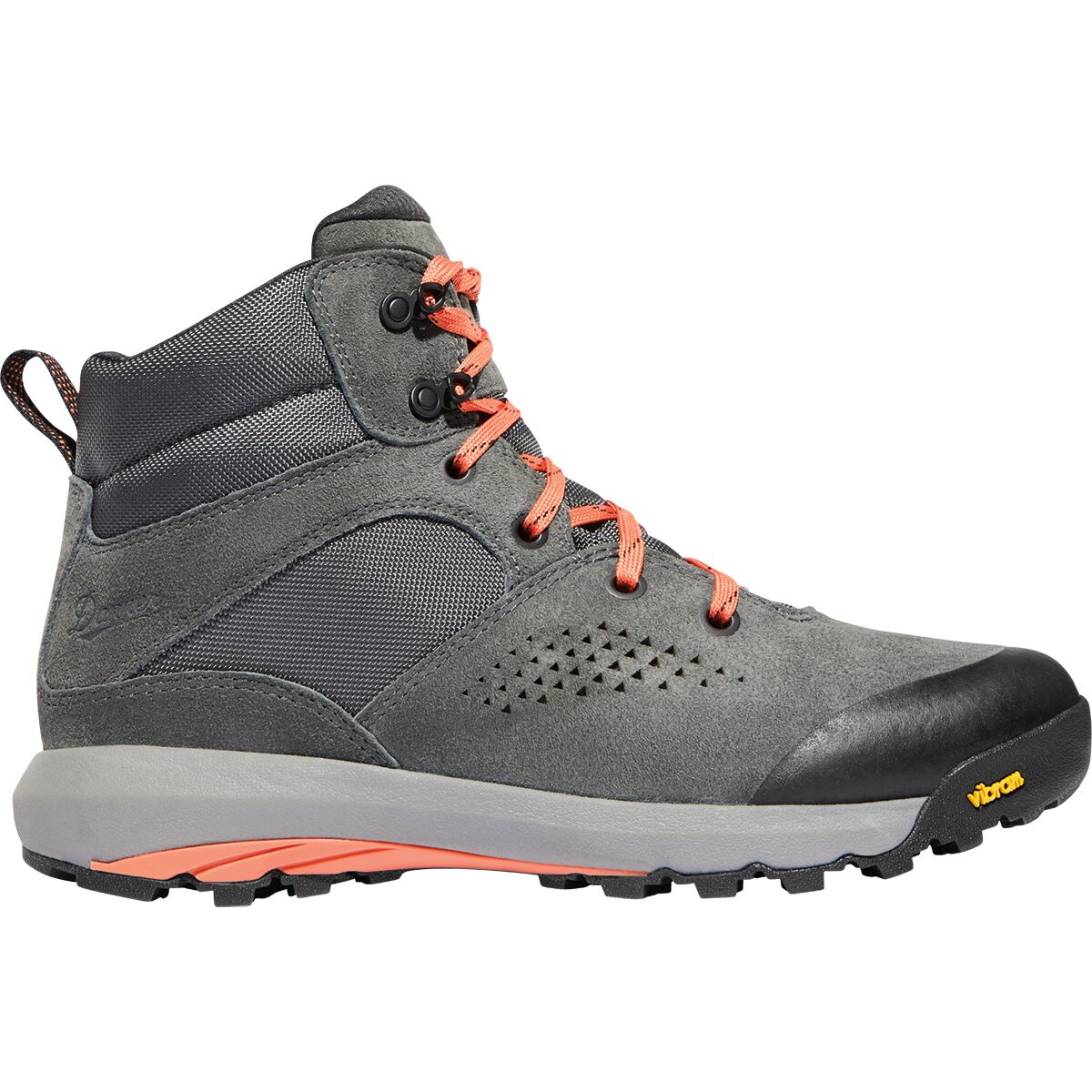 Image of Danner Inquire Mid Hiking Boot - Women's Dark Gray/Salmon, 7.0