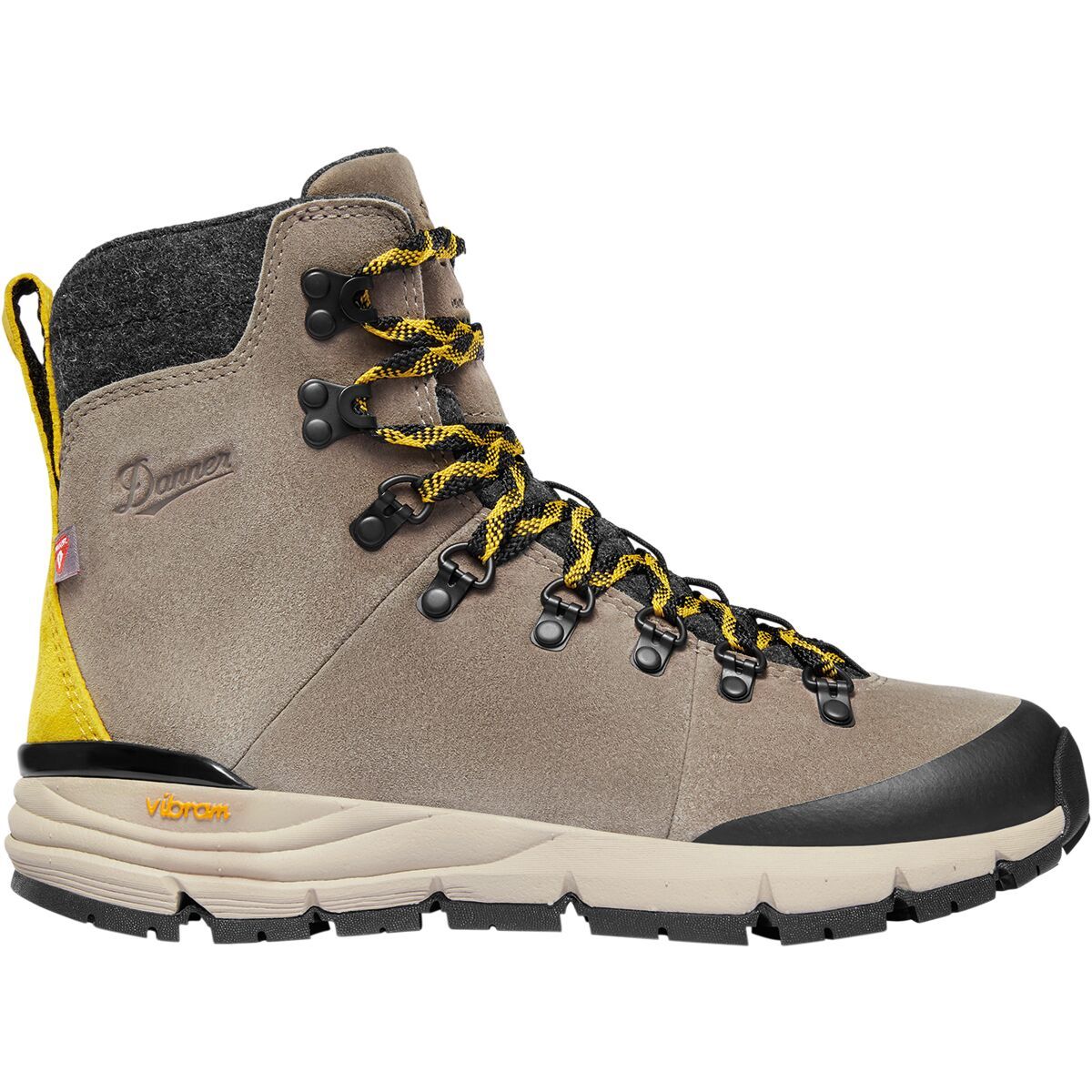 Image of Danner Arctic 600 Side-Zip Boot - Women's Driftwood/Yellow, 6.5