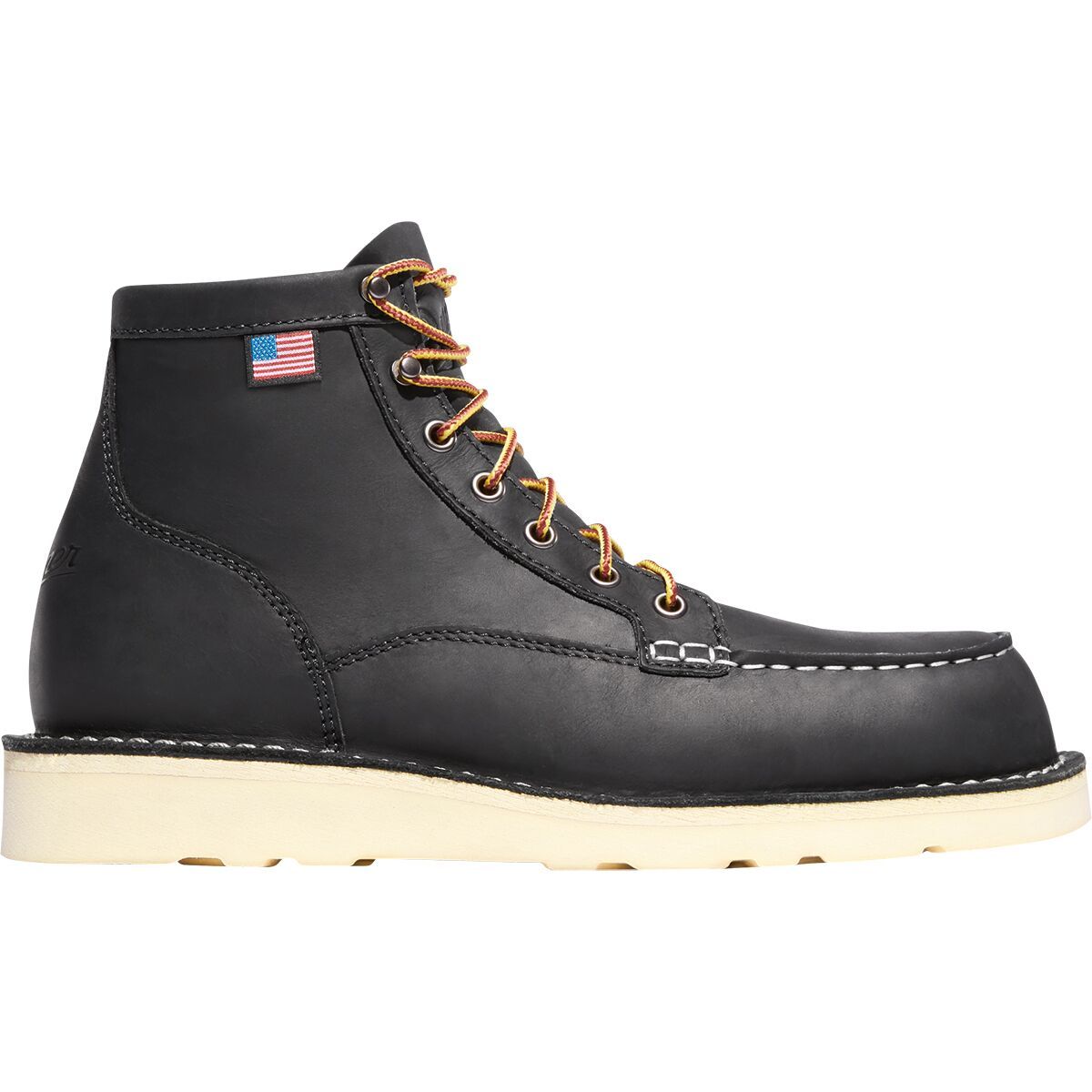Image of Danner Bull Run Moc Toe 6in Wide Boot - Men's Black, 8.0