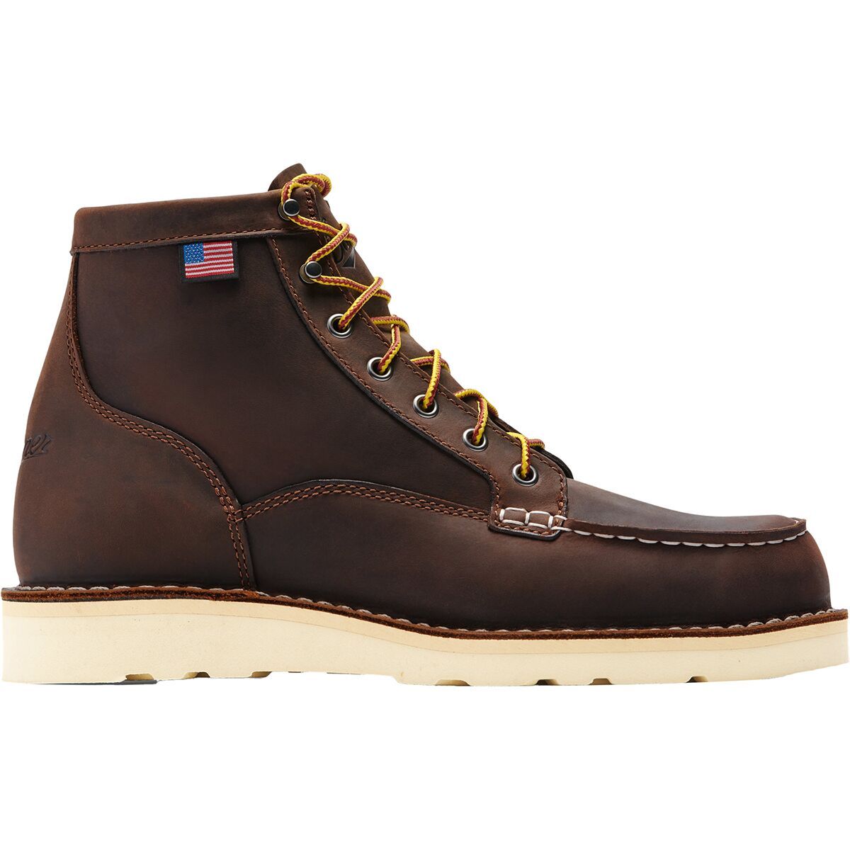 Image of Danner Bull Run Moc Toe 6in Wide Boot - Men's Brown, 8.5