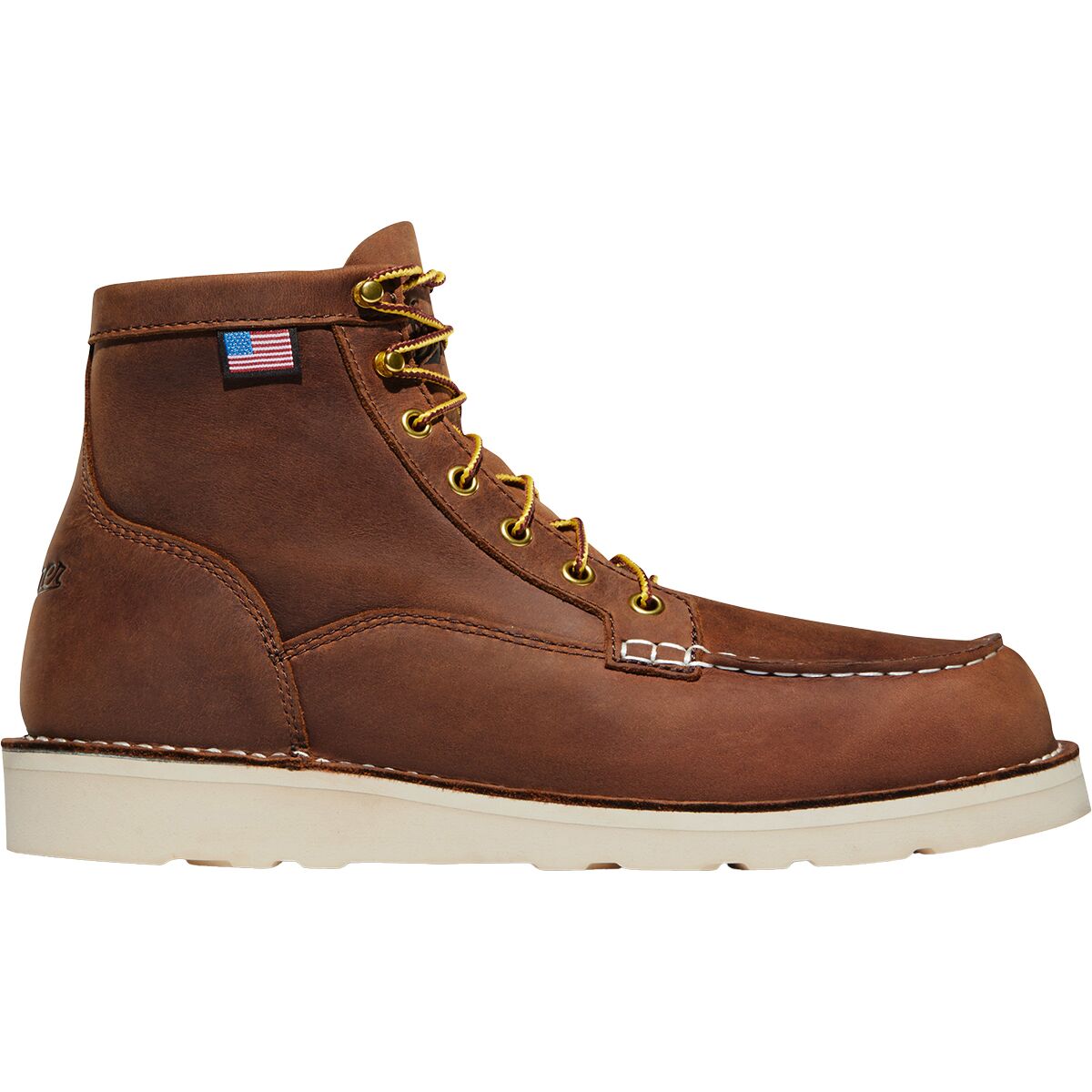 Image of Danner Bull Run Moc Toe 6in Wide Boot - Men's Tobacco, 8.0