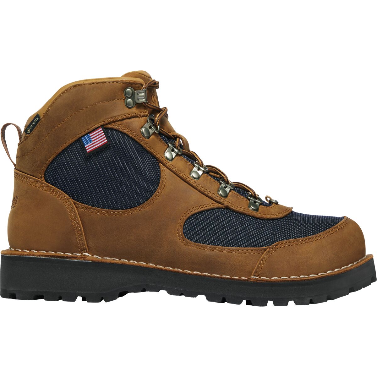 Image of Danner Cascade Crest 5in GTX Boot - Women's Grizzly Brown/Ursa Blue, 11.0