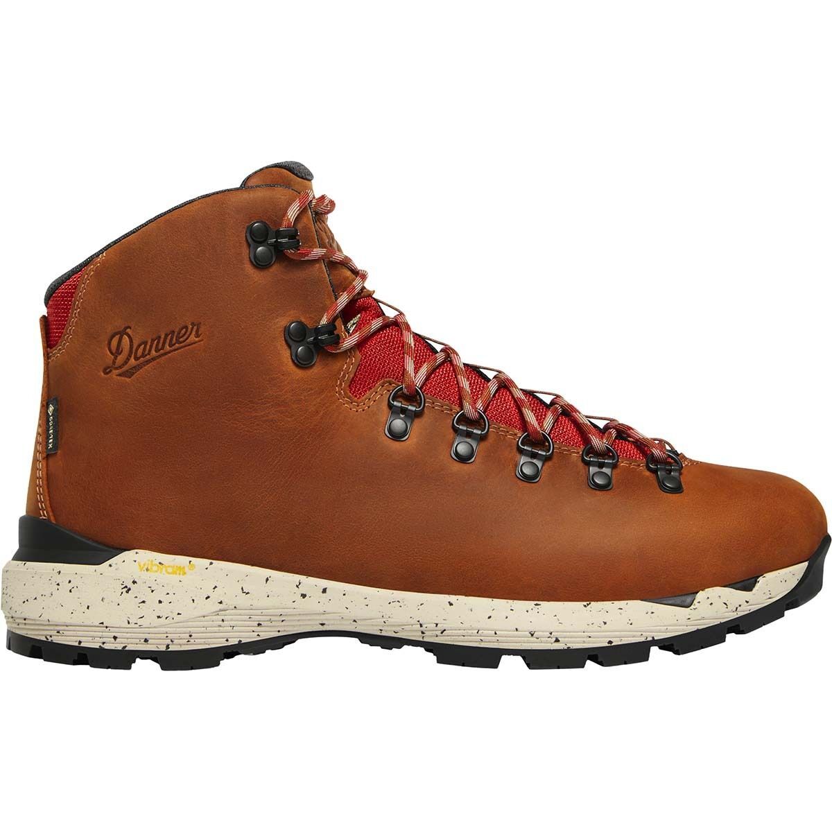 Image of Danner Mountain 600 Evo 4.5in GTX Boot - Men's Mocha Brown/Rhodo Red, 8.0