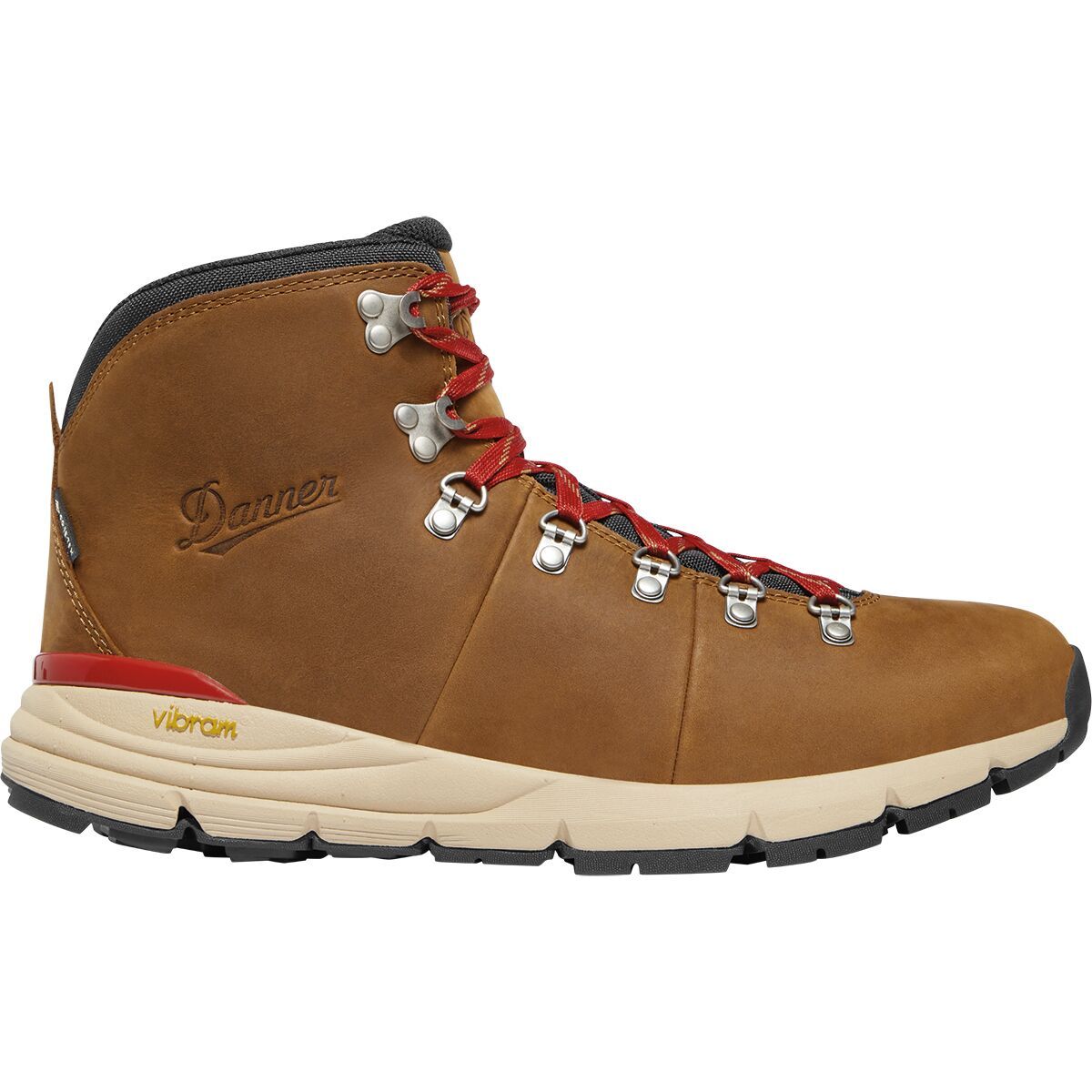 Image of Danner Mountain 600 Leaf GTX Hiking Boot - Men's Grizzly Brown/Rhodo Red, 11.0