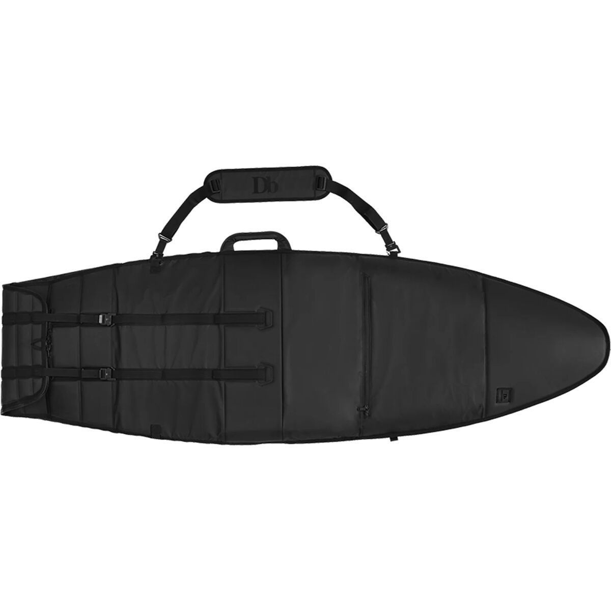 Db Single Board Short Surf Bag Black Out