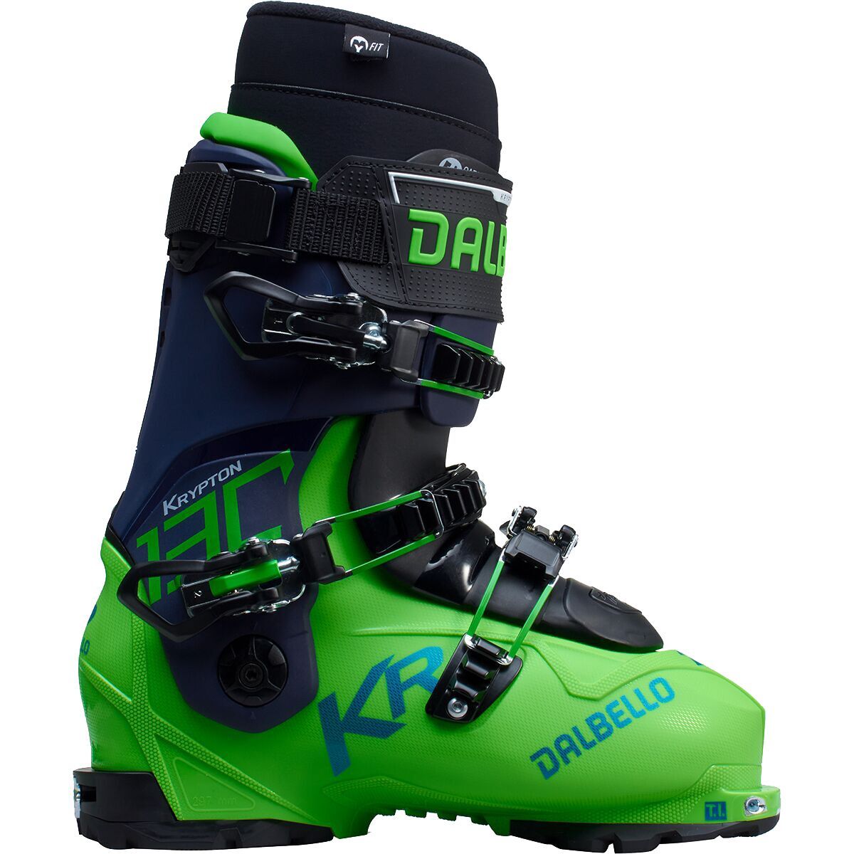 Dalbello Sports Krypton 130 ID Ski Boot - 2023 Race Green/Blue, 24.5