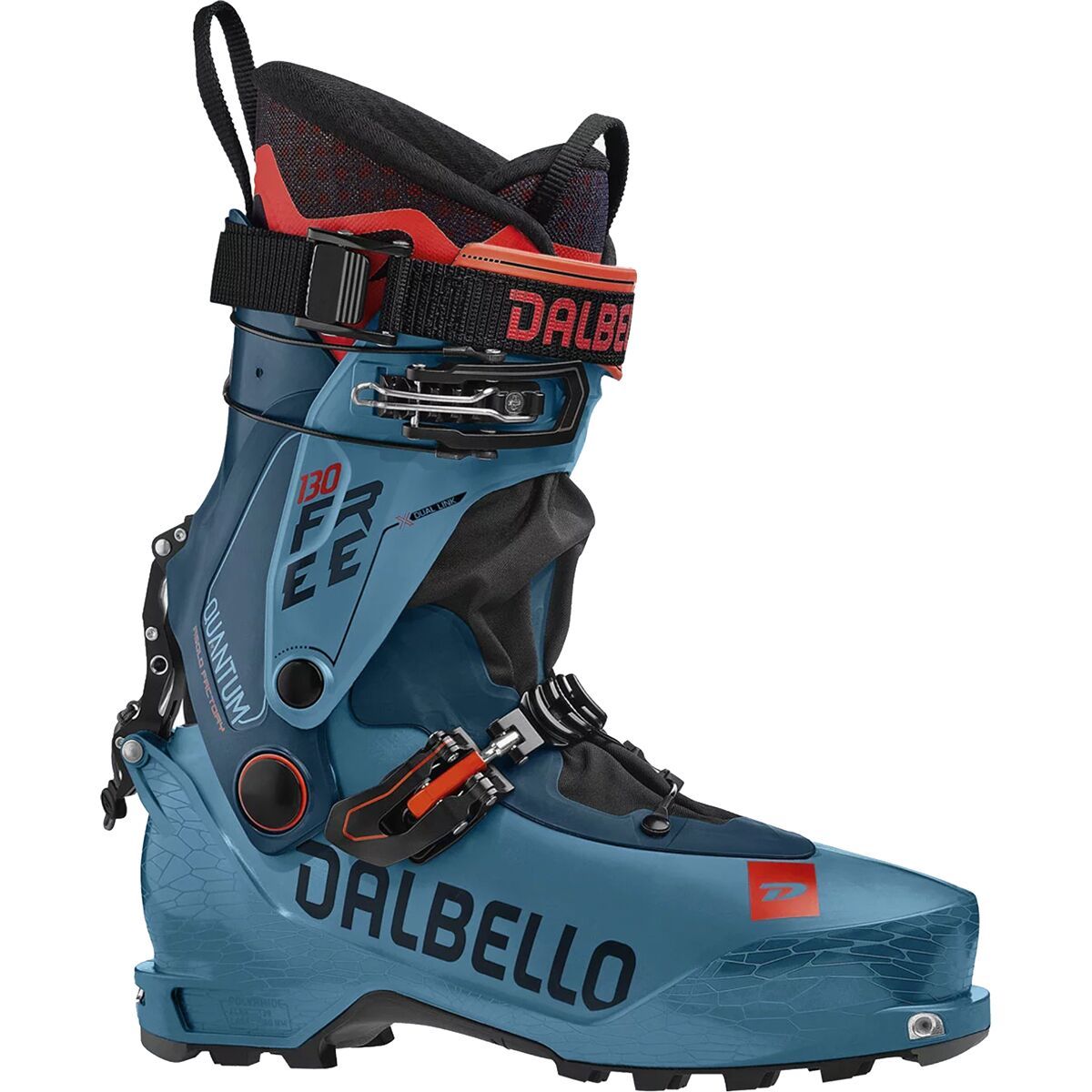 Dalbello Sports Quantum Free Asolo Factory 130 Alpine Touring Boot - 2023 Prussian Blue/Red, 25.5