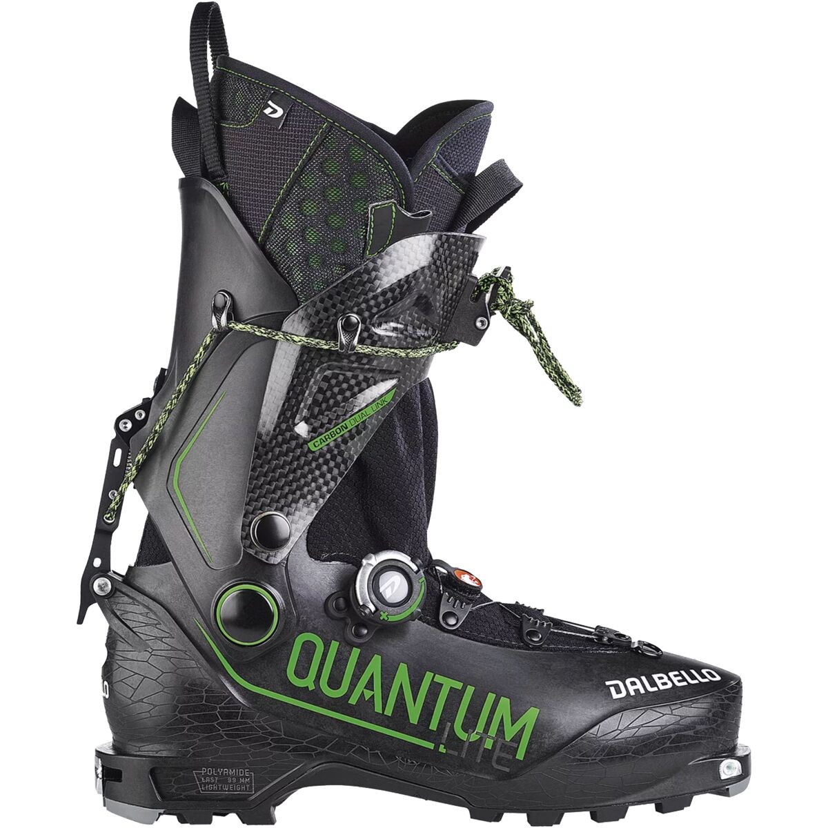 Dalbello Sports Dalbello Sports Quantum Lite Alpine Touring Boot - 2022 Black/Black Carbon, 26.5