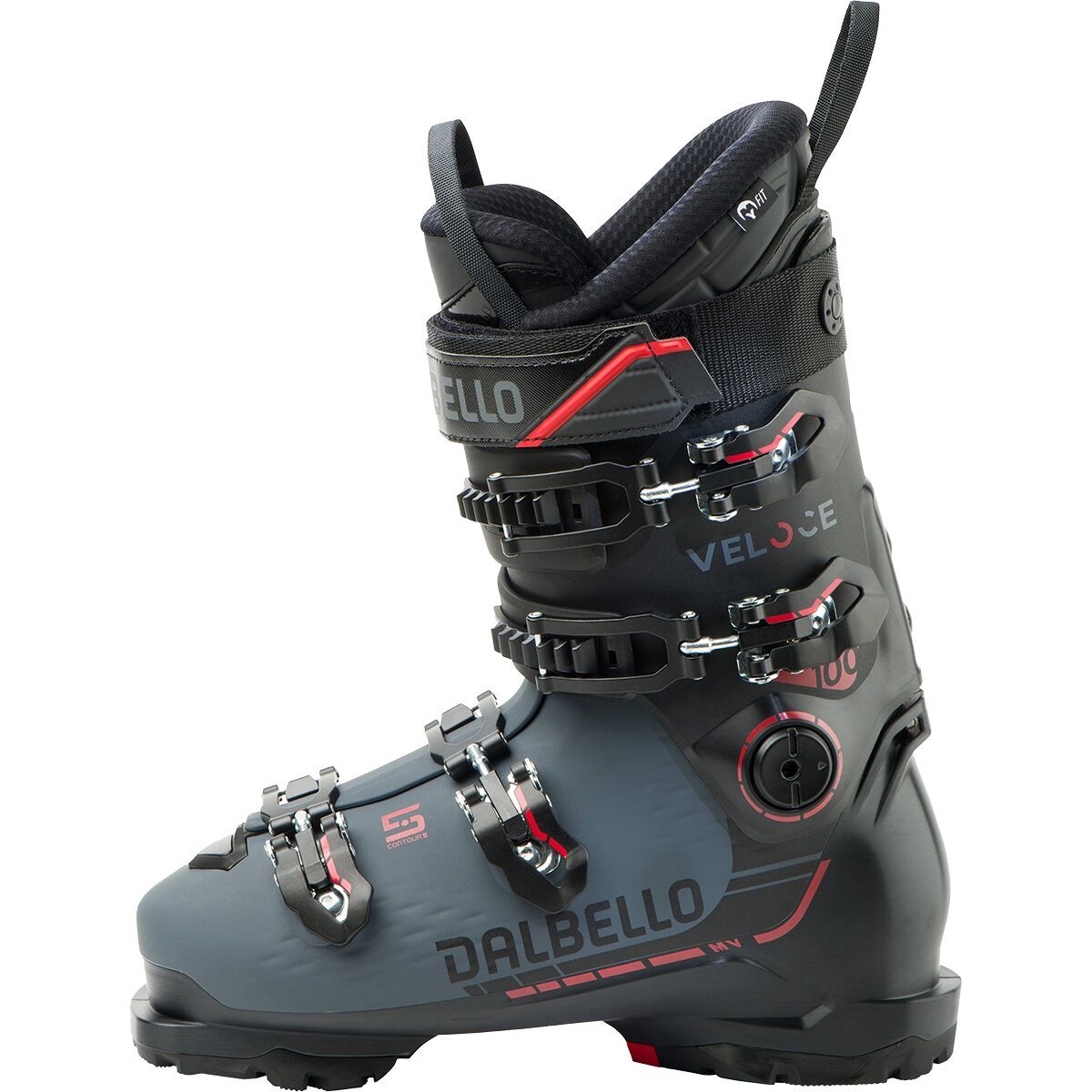 Image of Dalbello Sports Veloce 100 MV Ski Boot - 2026 Black/Antracite, 25.5