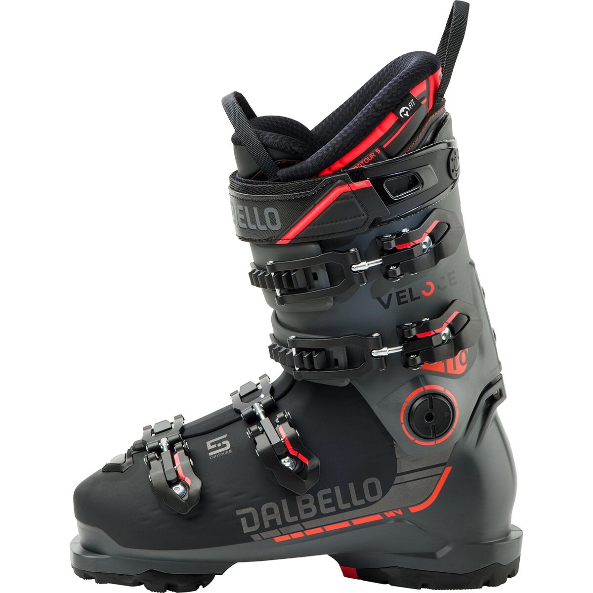 Image of Dalbello Sports Veloce 110 MV Ski Boot - 2026 Black/Dove Grey, 28.5