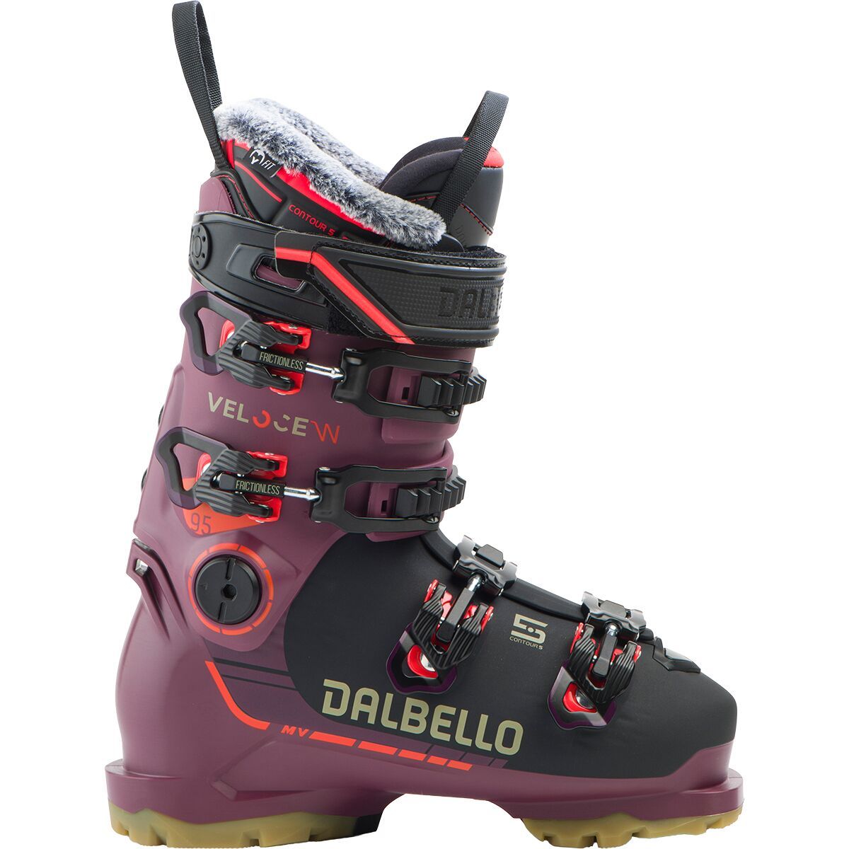 Image of Dalbello Sports Veloce 95 MV Ski Boot - 2026 - Women's Berry/Black, 23.5