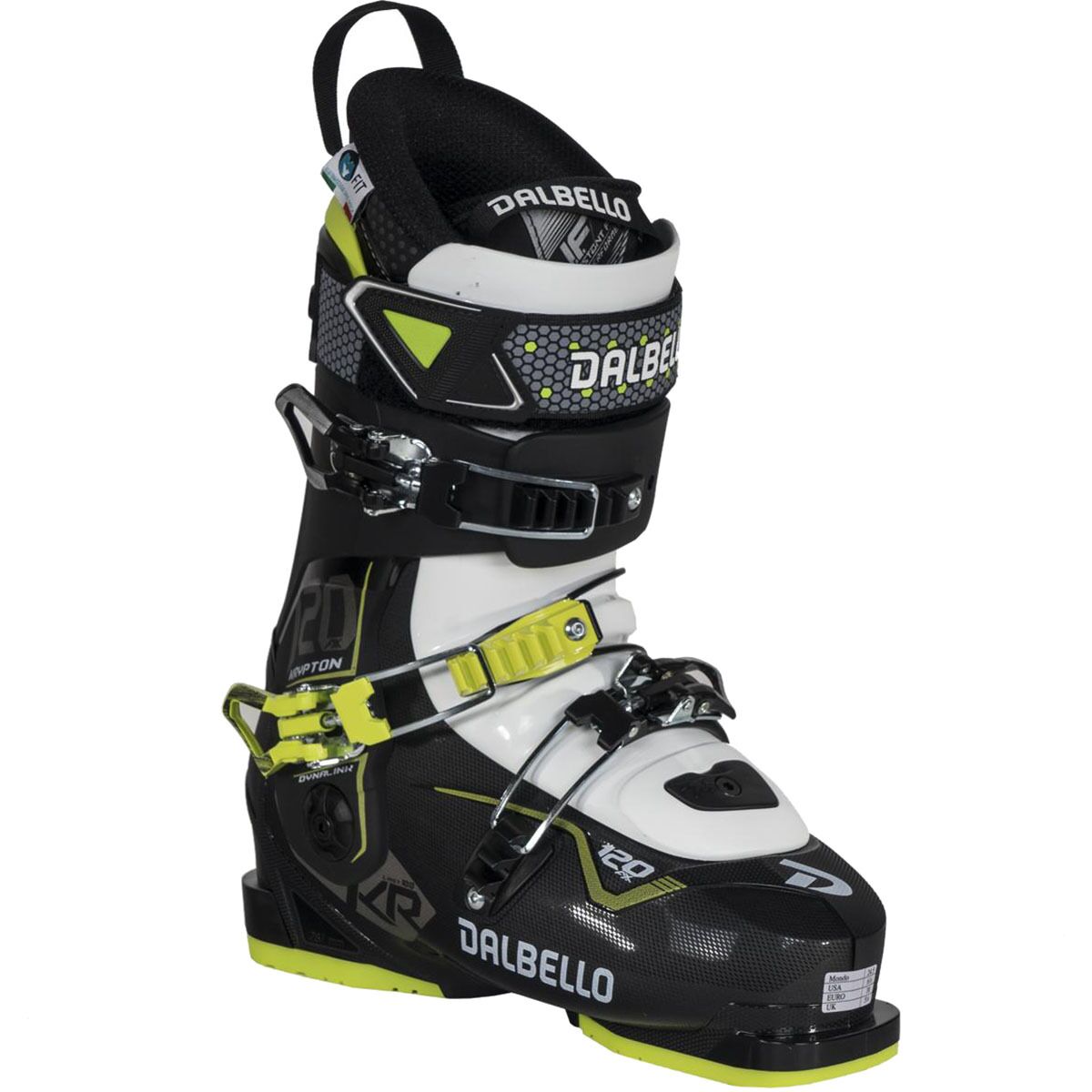 Image of Dalbello Sports Krypton Ax 120 Ski Boot Black Trans/Black, 24.5