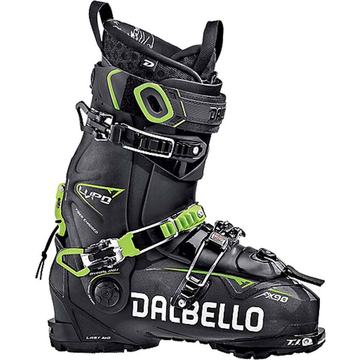 Dalbello Sports Lupo Ax 90 Touring Ski Boot Black/Green, 22.5