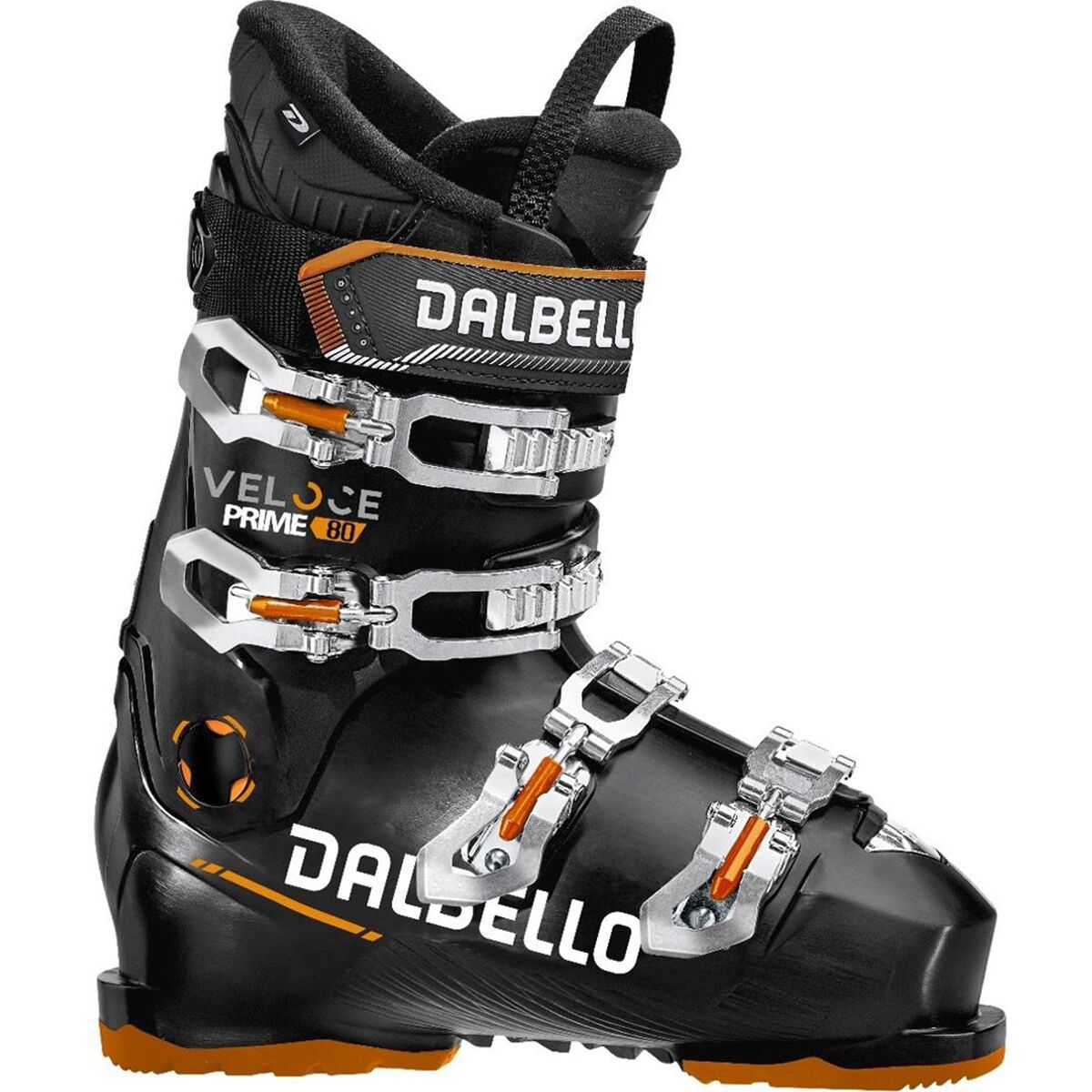 Dalbello Sports Veloce Prime 80 Ski Boots 2024 Black/Orange, 29.5