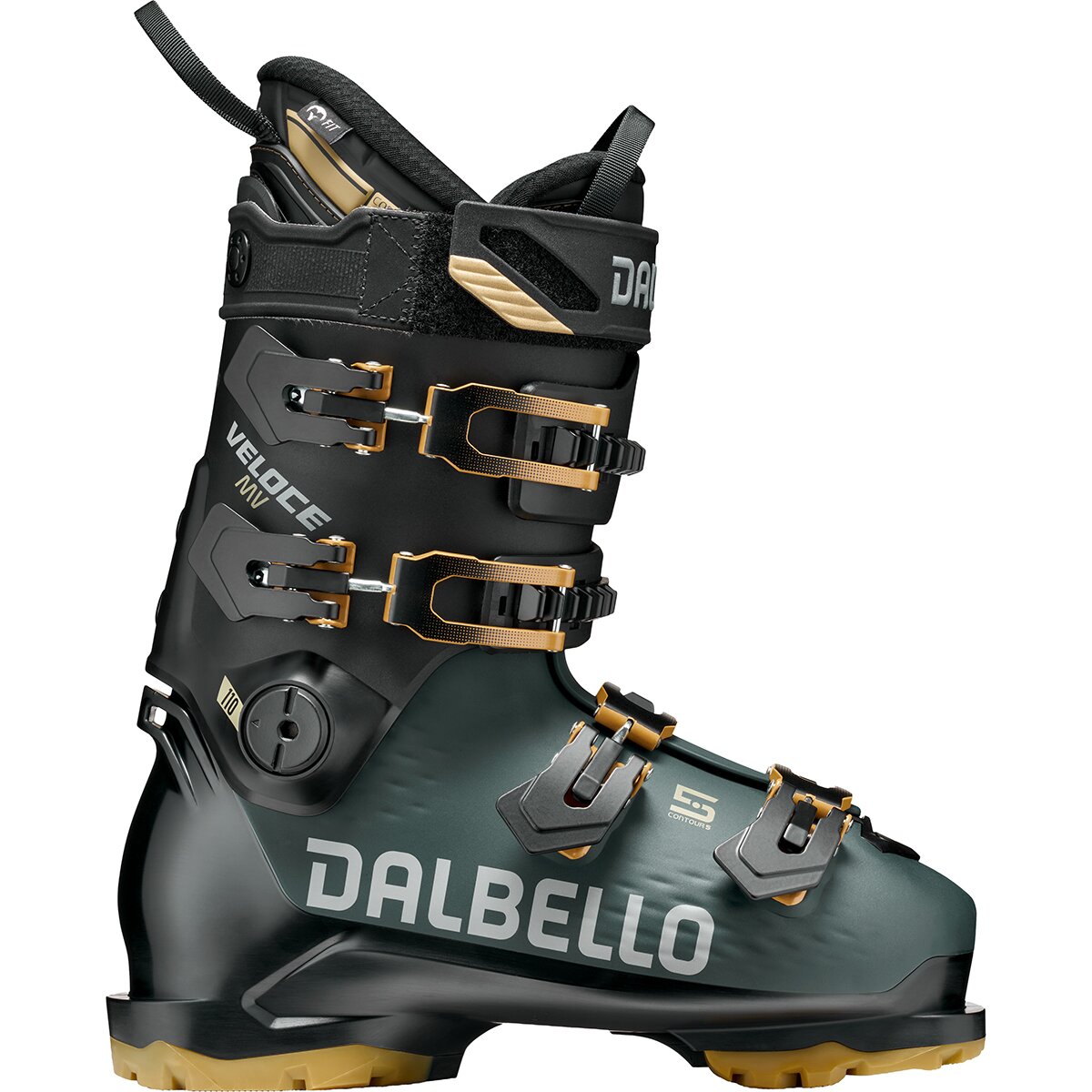 Dalbello Sports Dalbello Sports Veloce 110 MV Ski Boot - 2027 Black/Dark Petrol, 26.5