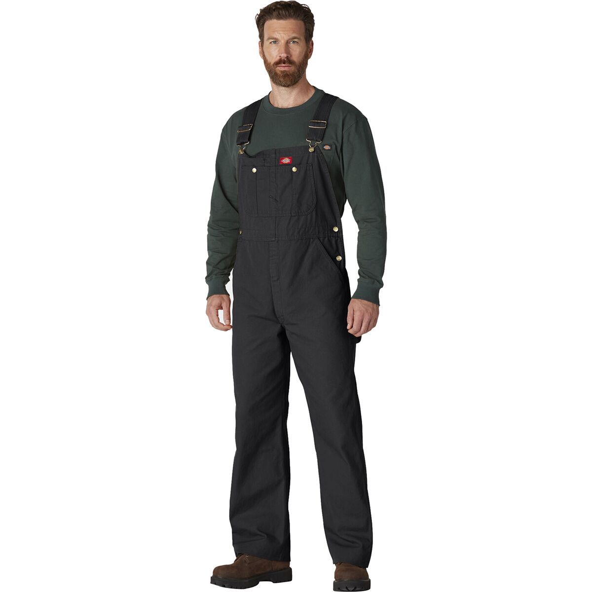 Dickies Classic Bib Overall - Men's Rinsed Black, 50x32