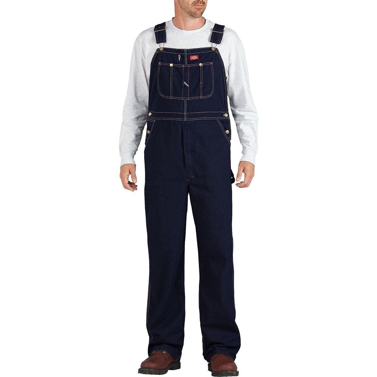 Dickies Classic Bib Overall - Men's Rinsed Indigo Blue, 32x32