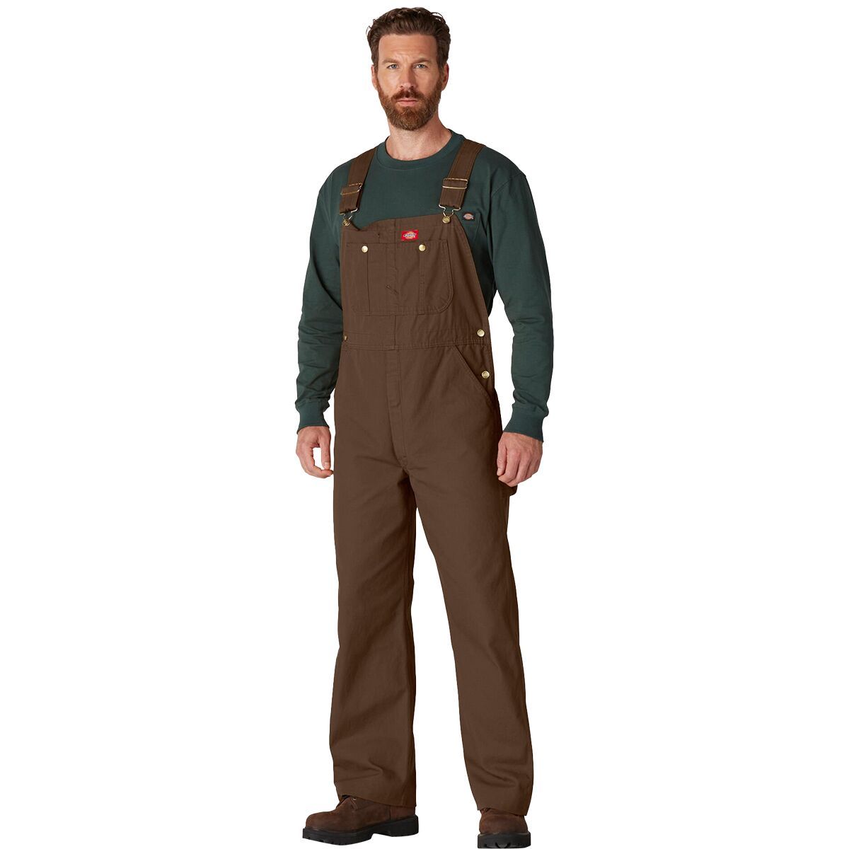 Dickies Classic Bib Overall - Men's Rinsed Timber, 48x32