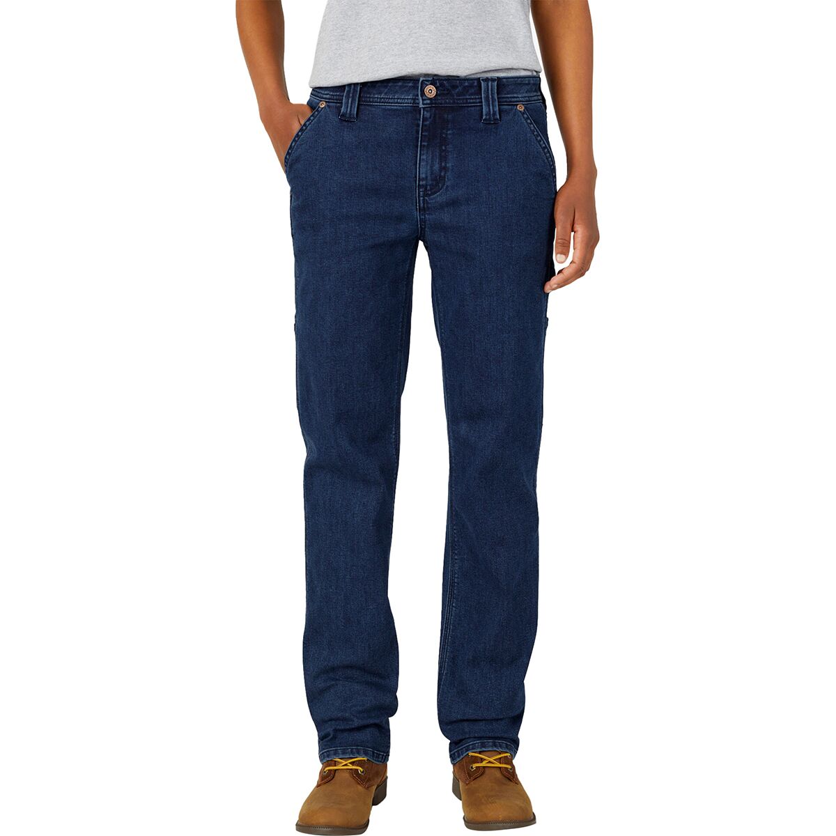 Image of Dickies Duck Carpenter Straight Pant - Women's Dark Stone Wash, 4/Reg
