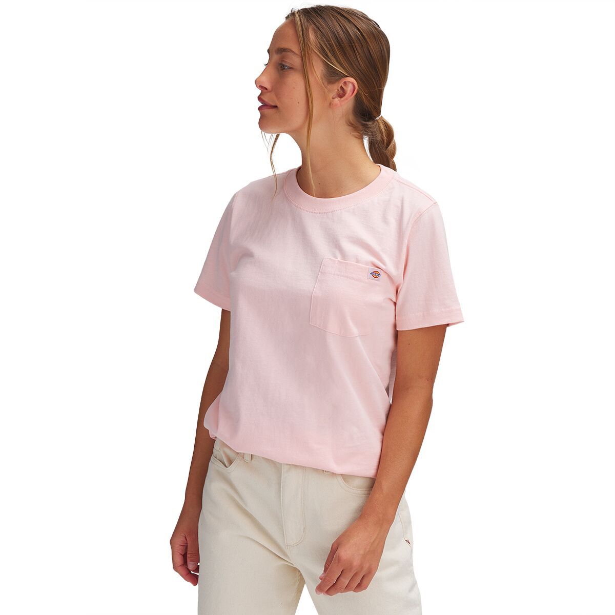 Dickies Logo Pocket Heavyweight Short-Sleeve T-Shirt - Women's Lotus, S