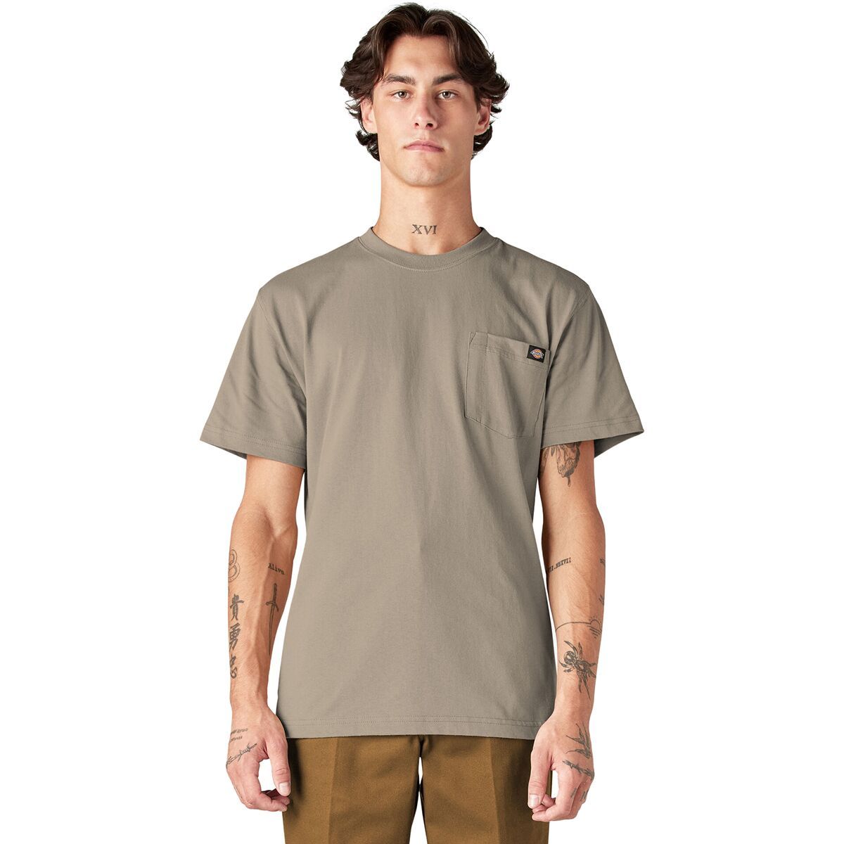 Dickies Heavyweight Short-Sleeve Pocket T-Shirt - Men's Desert Sand, S