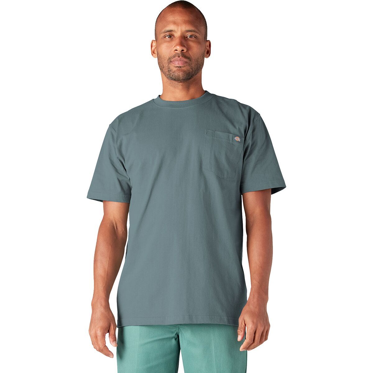 Dickies Heavyweight Short-Sleeve Pocket T-Shirt - Men's Smoke Blue, 4XL