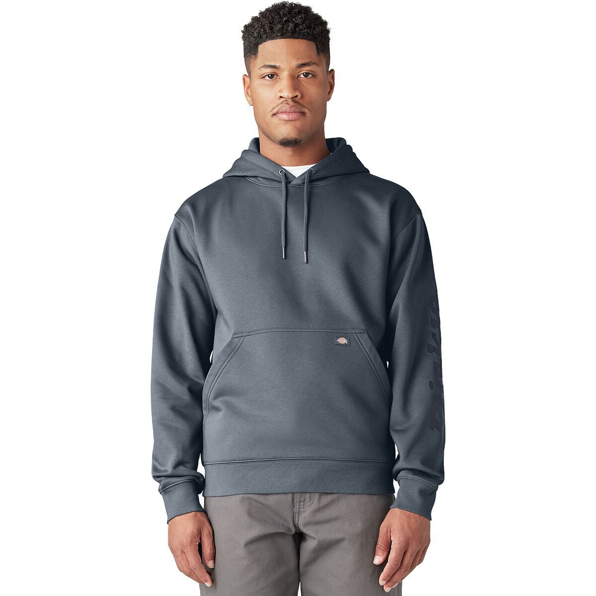 Dickies Wordmark Dwr Pullover Fleece Hoodie - Men's Stormy Weather, M