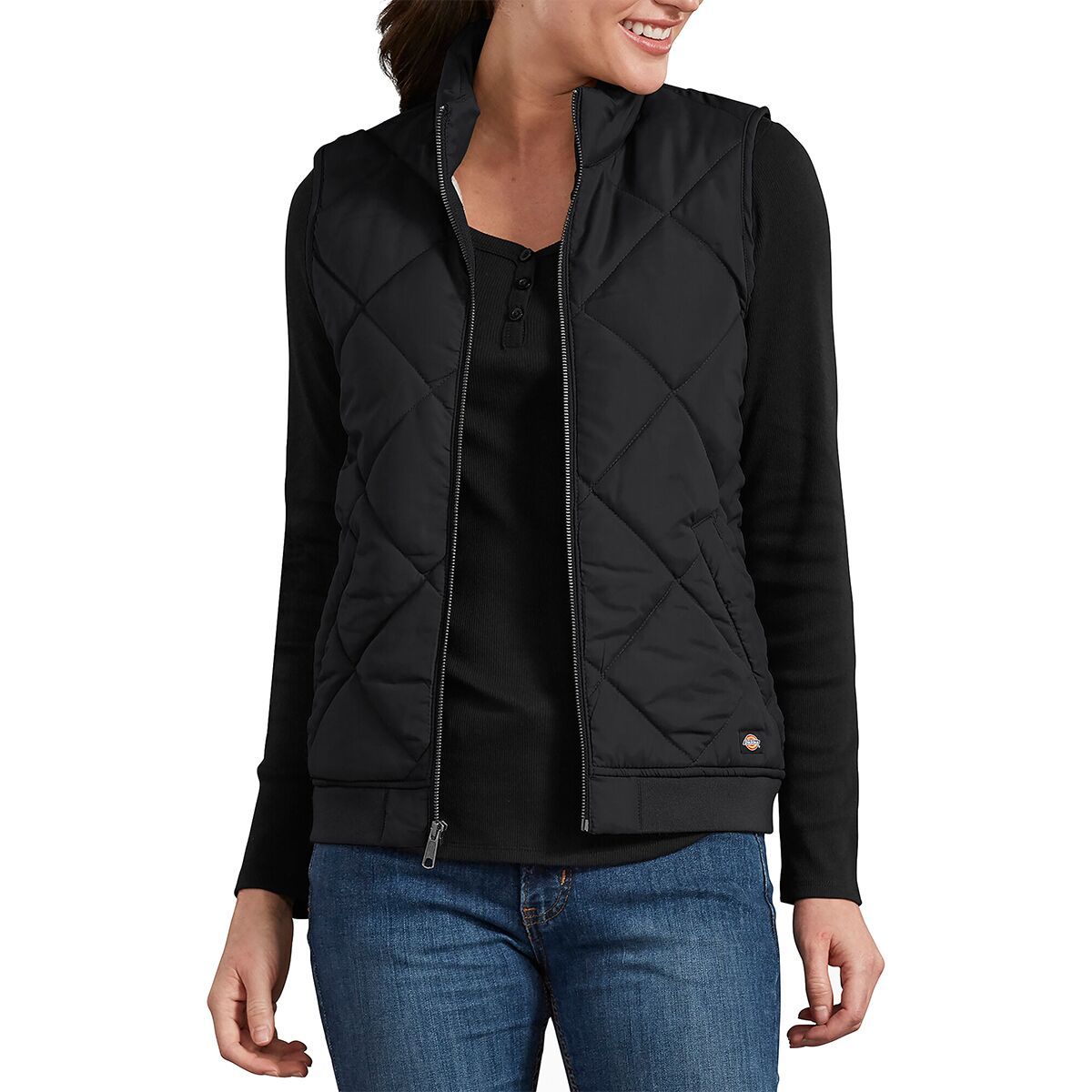 Dickies Quilted Vest - Women's Black, XL