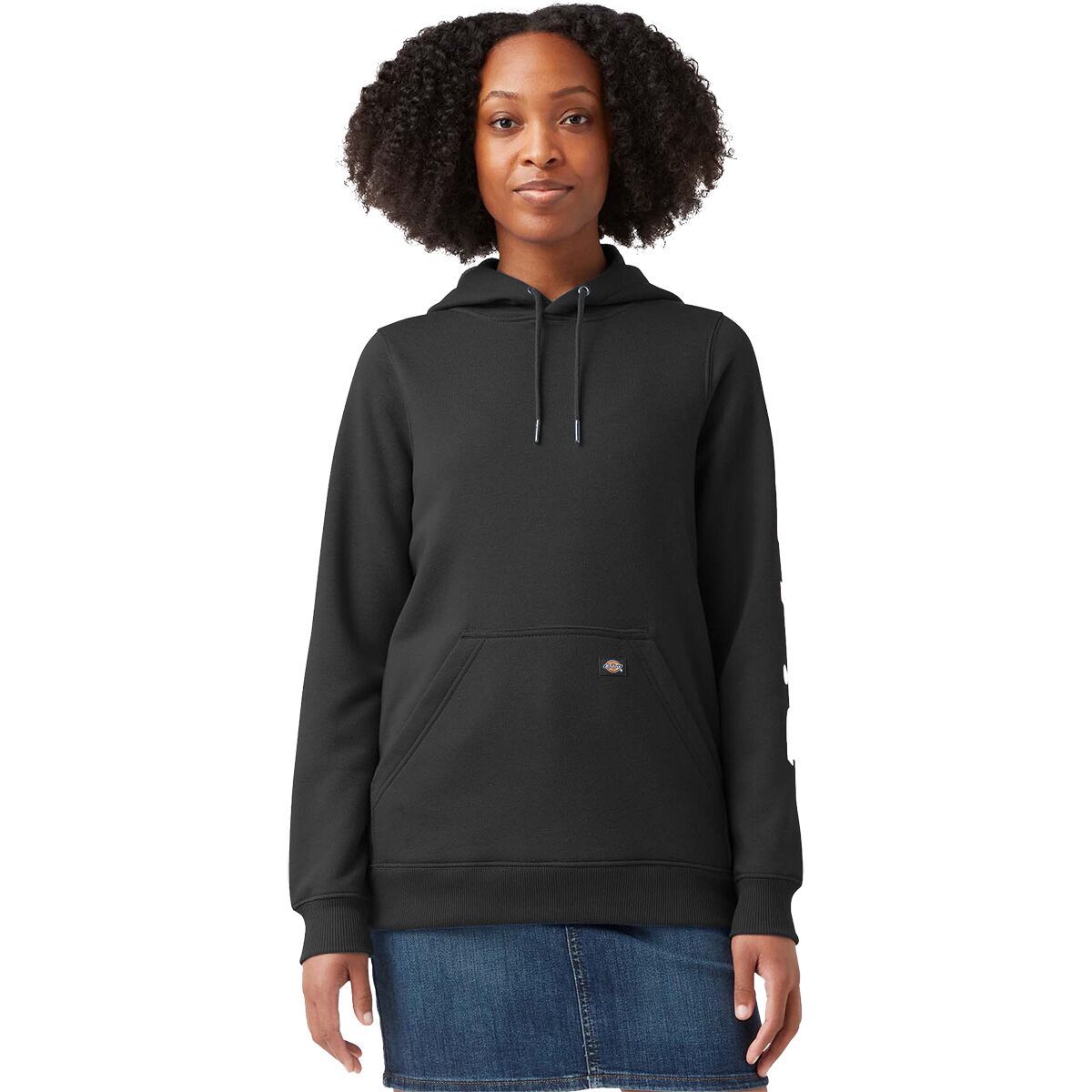 Dickies Heavyweight Logo Sleeve Pullover - Women's Knit Black, L