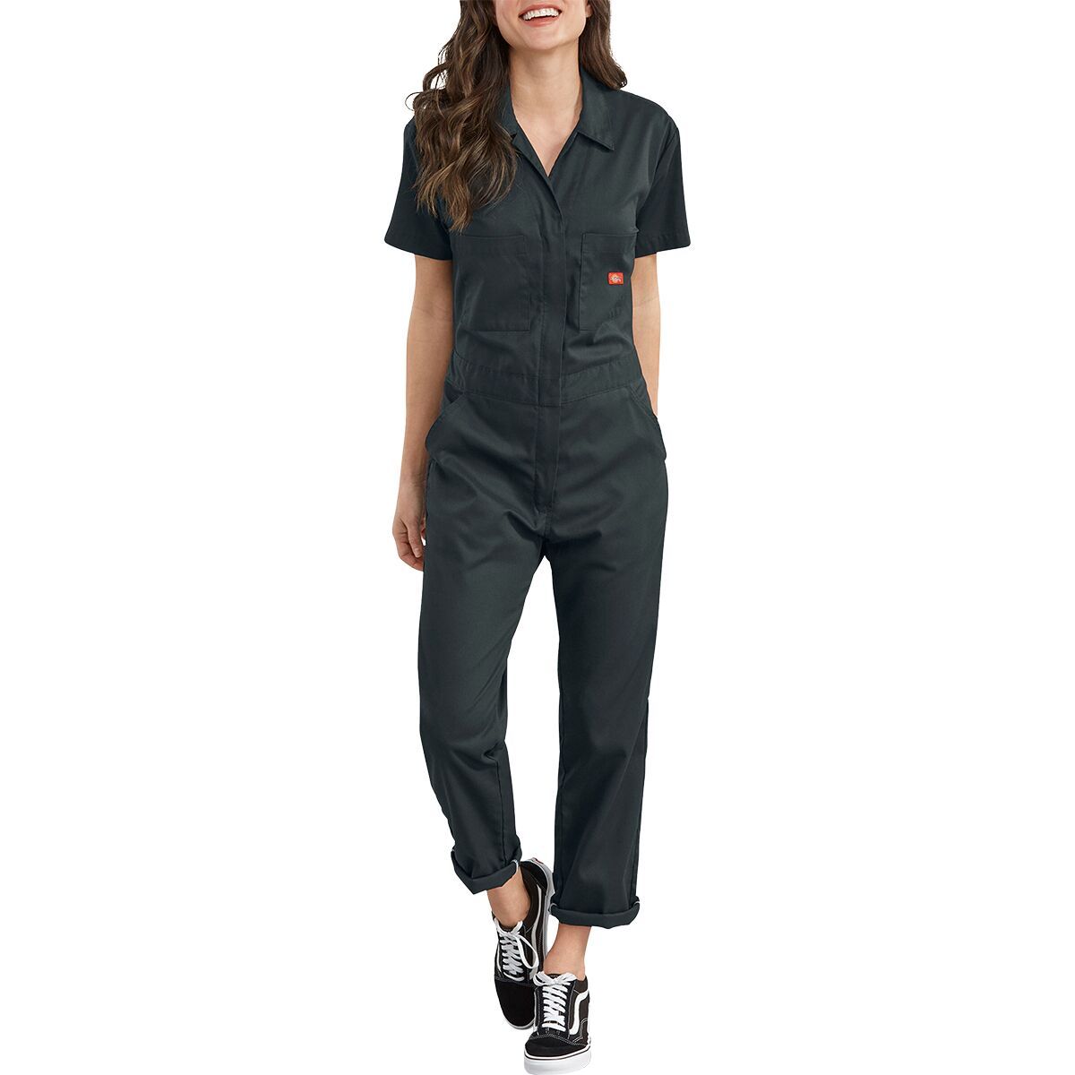 Dickies Flex Short-Sleeve Coverall - Women's Black, XS