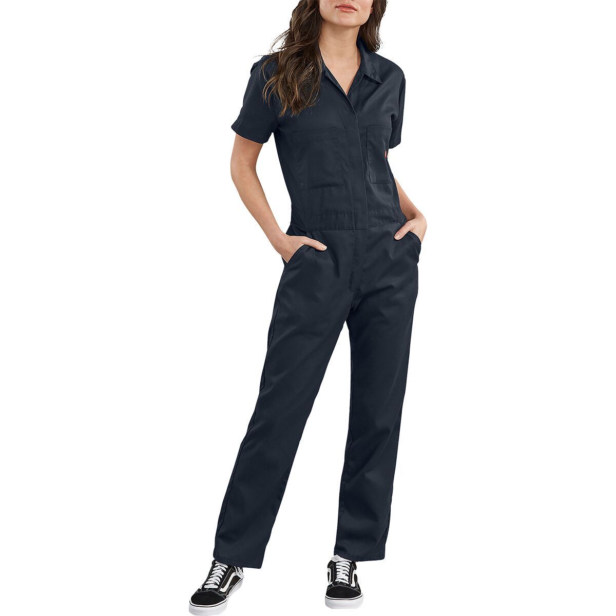Dickies Flex Short-Sleeve Coverall - Women's Dark Navy, M