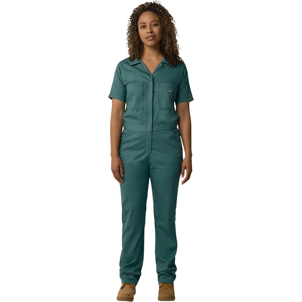 Dickies Flex Short-Sleeve Coverall - Women's Lincoln Green, L