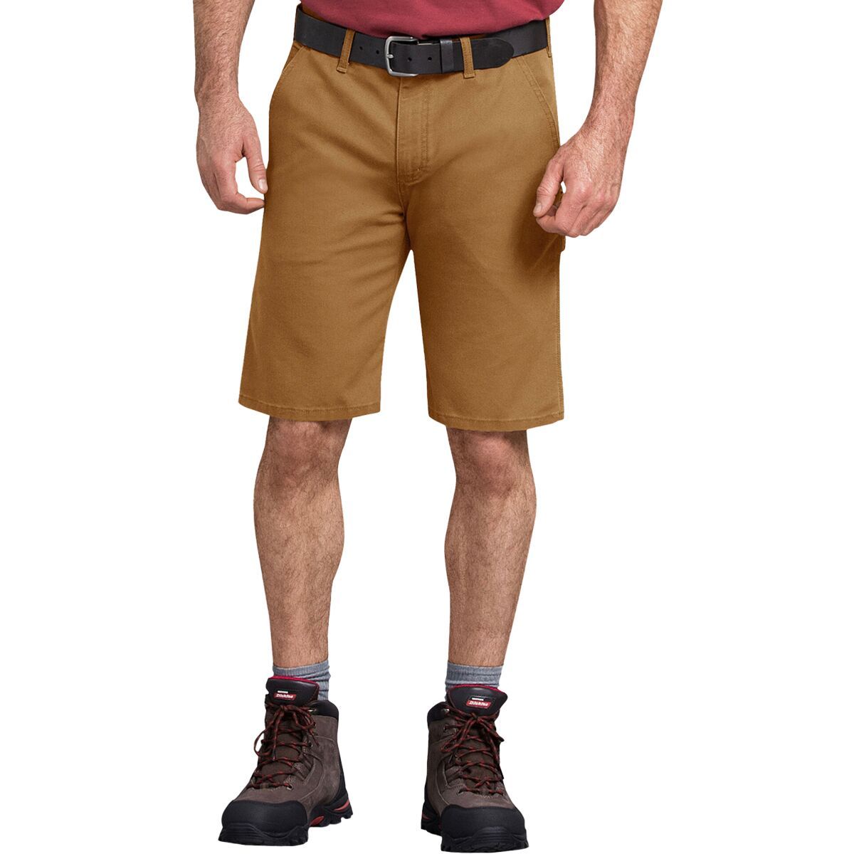 Dickies Tough Max 11in Duck Carpenter Short - Men's Stonewashed Brown Duck, 44