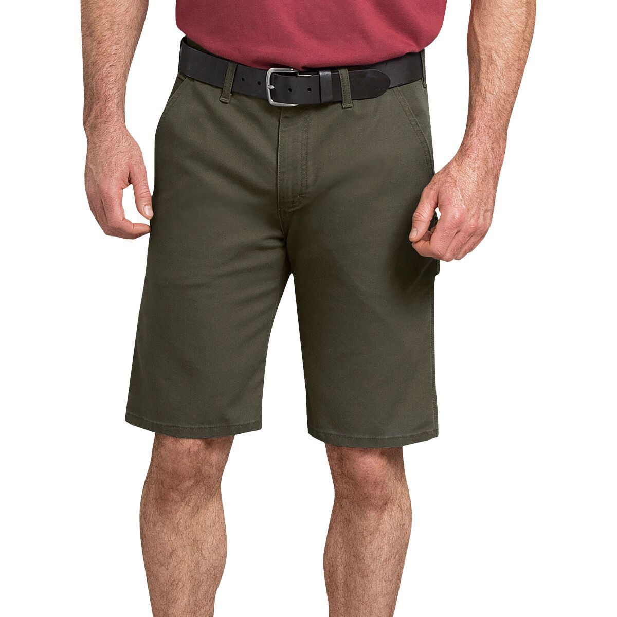 Dickies Tough Max 11in Duck Carpenter Short - Men's Stonewashed Moss, 44