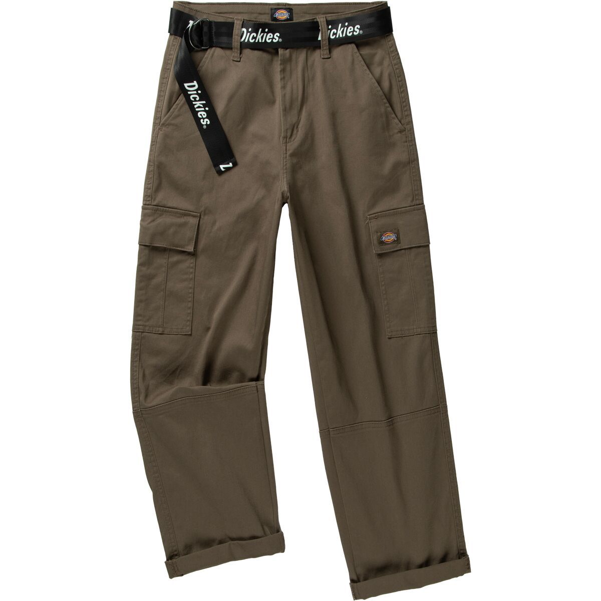 Image of Dickies Relaxed Fit Cropped Cargo Pant - Women's Mushroom, 27/Reg