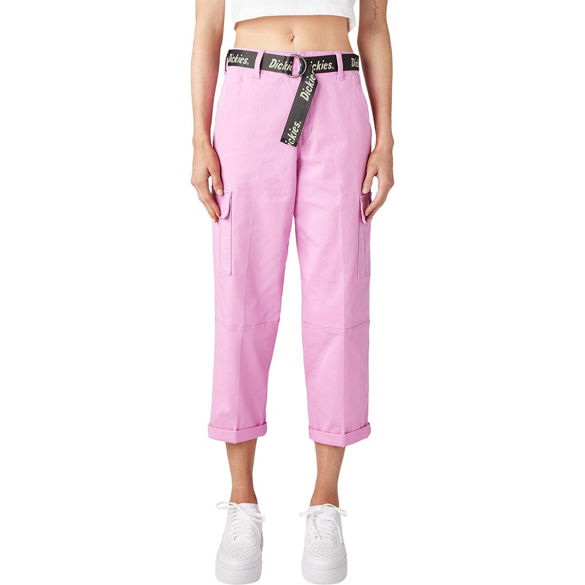 Dickies Relaxed Fit Cropped Cargo Pant - Women's Wild Rose, 32/Reg