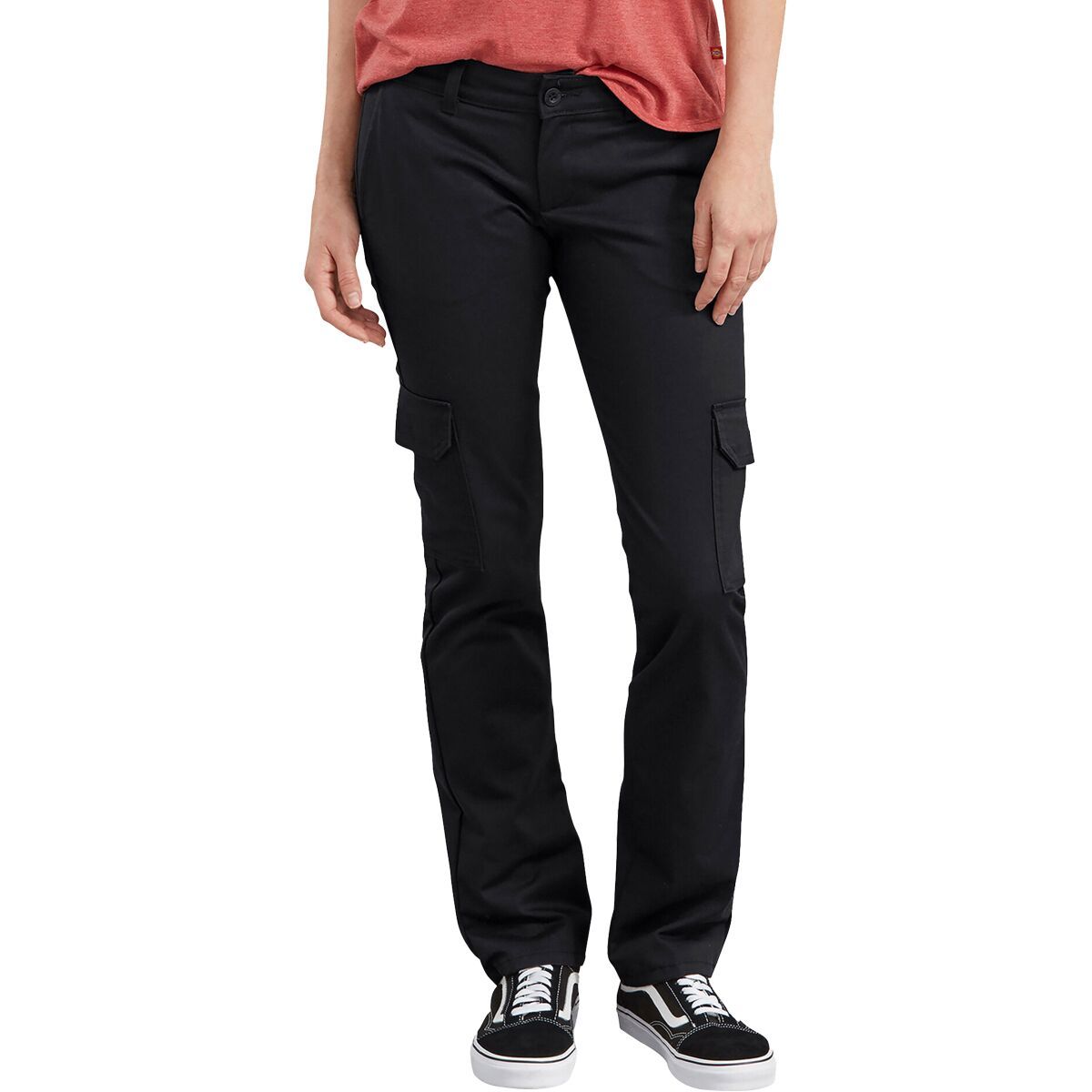 Dickies Dickies Stretch Twill Cargo Pant - Women's Rinsed Black, 4/Reg