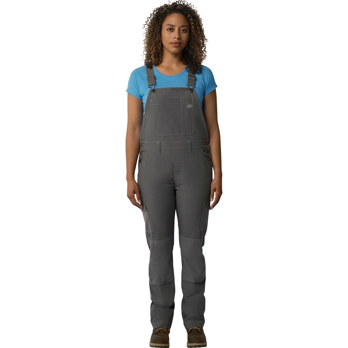 Dickies Cooling Ripstop Bib Overall - Women's Rinsed Graphite, L
