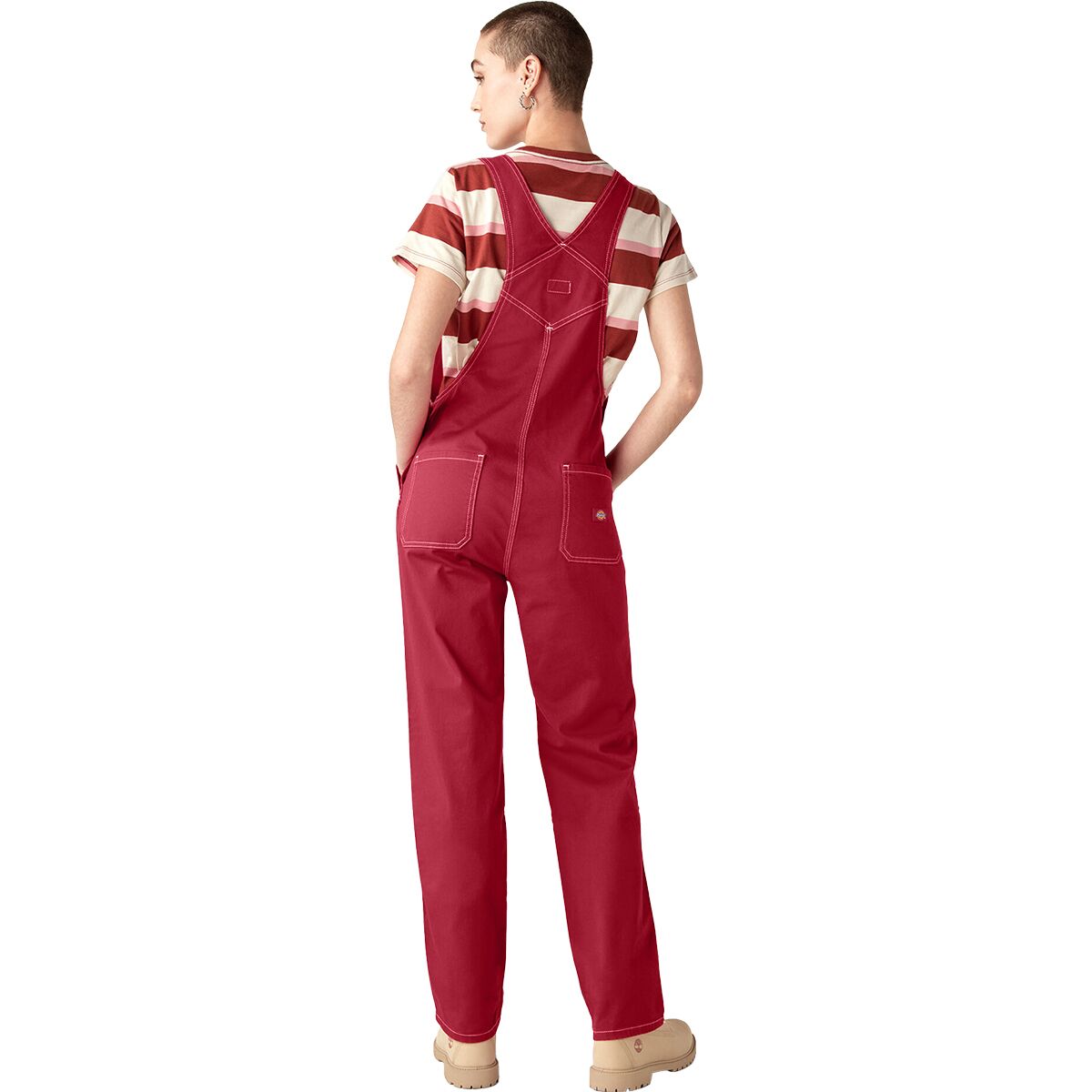 dickies red overall dress Dickies Red Denim Skirtall