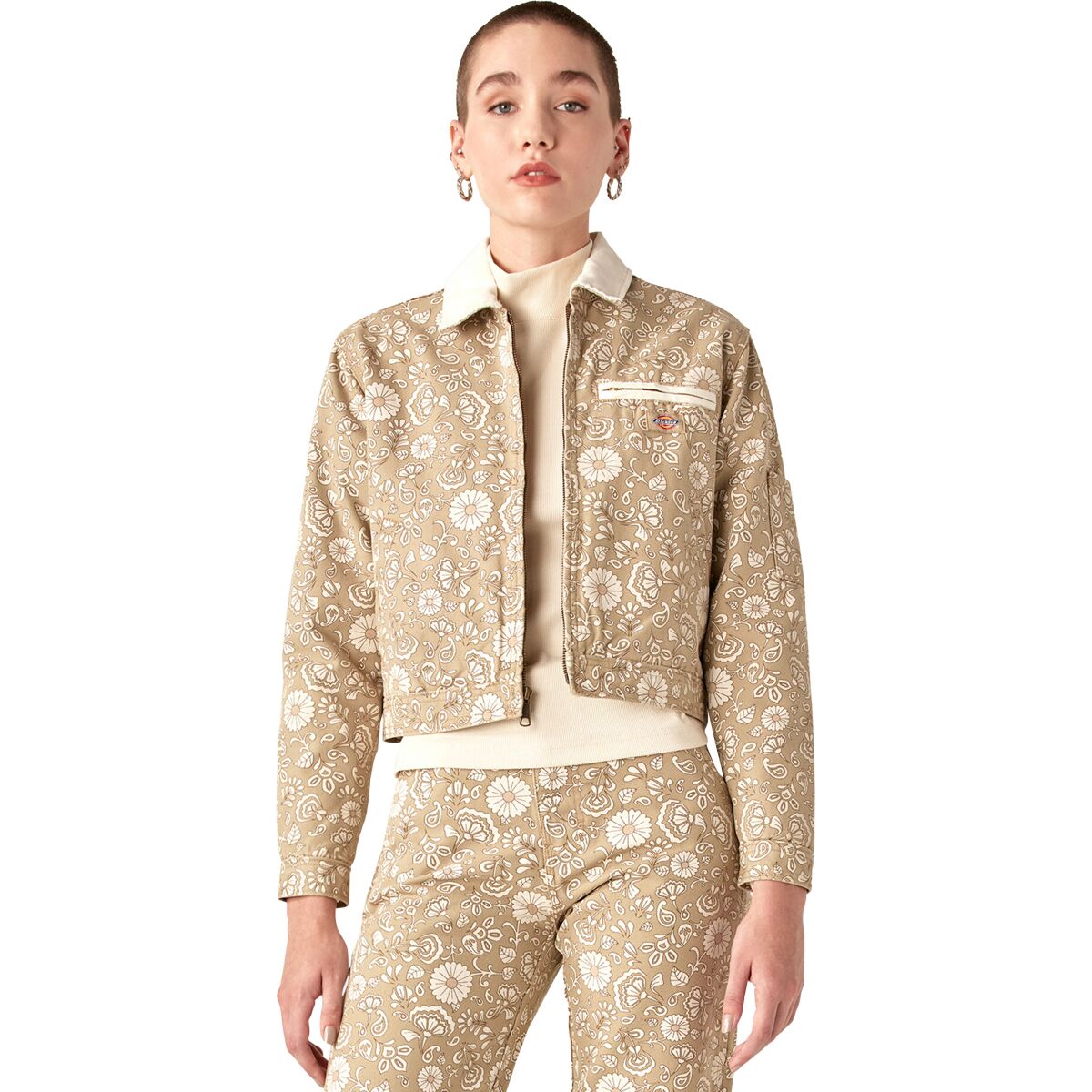 Image of Dickies Ellis Jacket - Women's Floral On Canvas Light Base, L