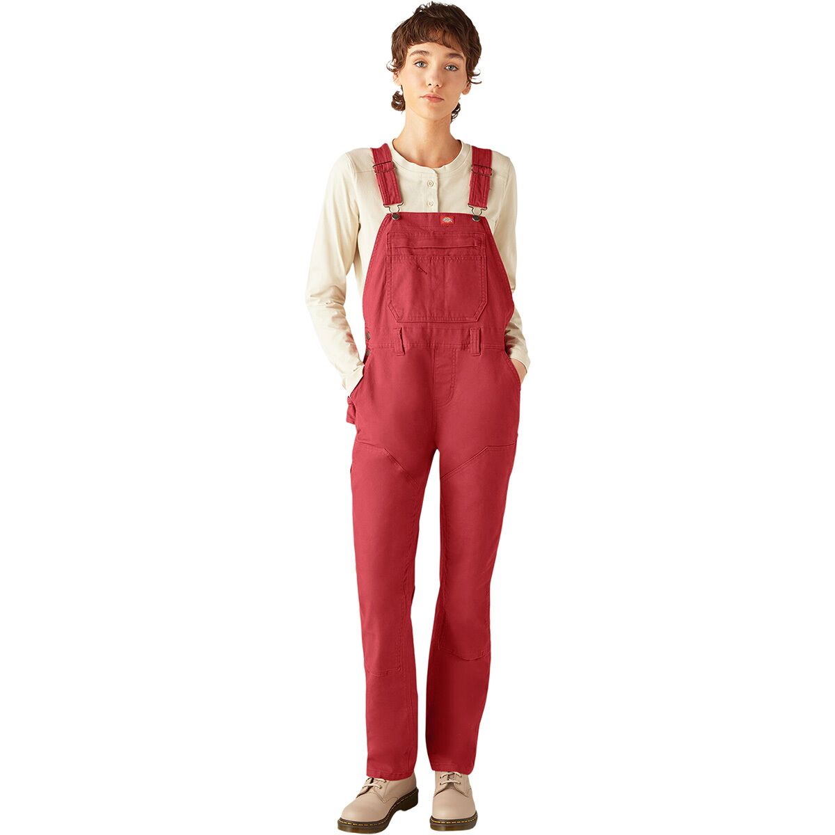Image of Dickies Double Front Bib Overall - Women's Red Ochre, 3X/Reg
