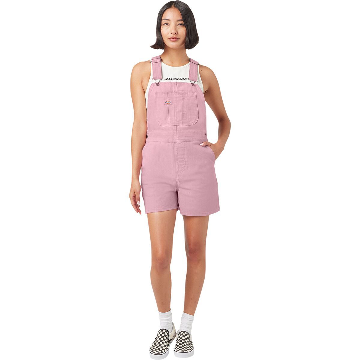 Image of Dickies Duck Canvas Short Bib - Women's Lilas, M