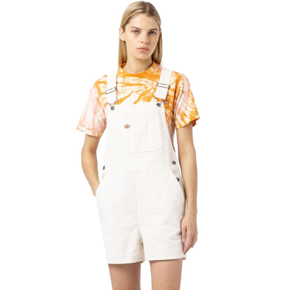 Dickies Duck Canvas Short Bib - Women's Stonewashed Cloud, M