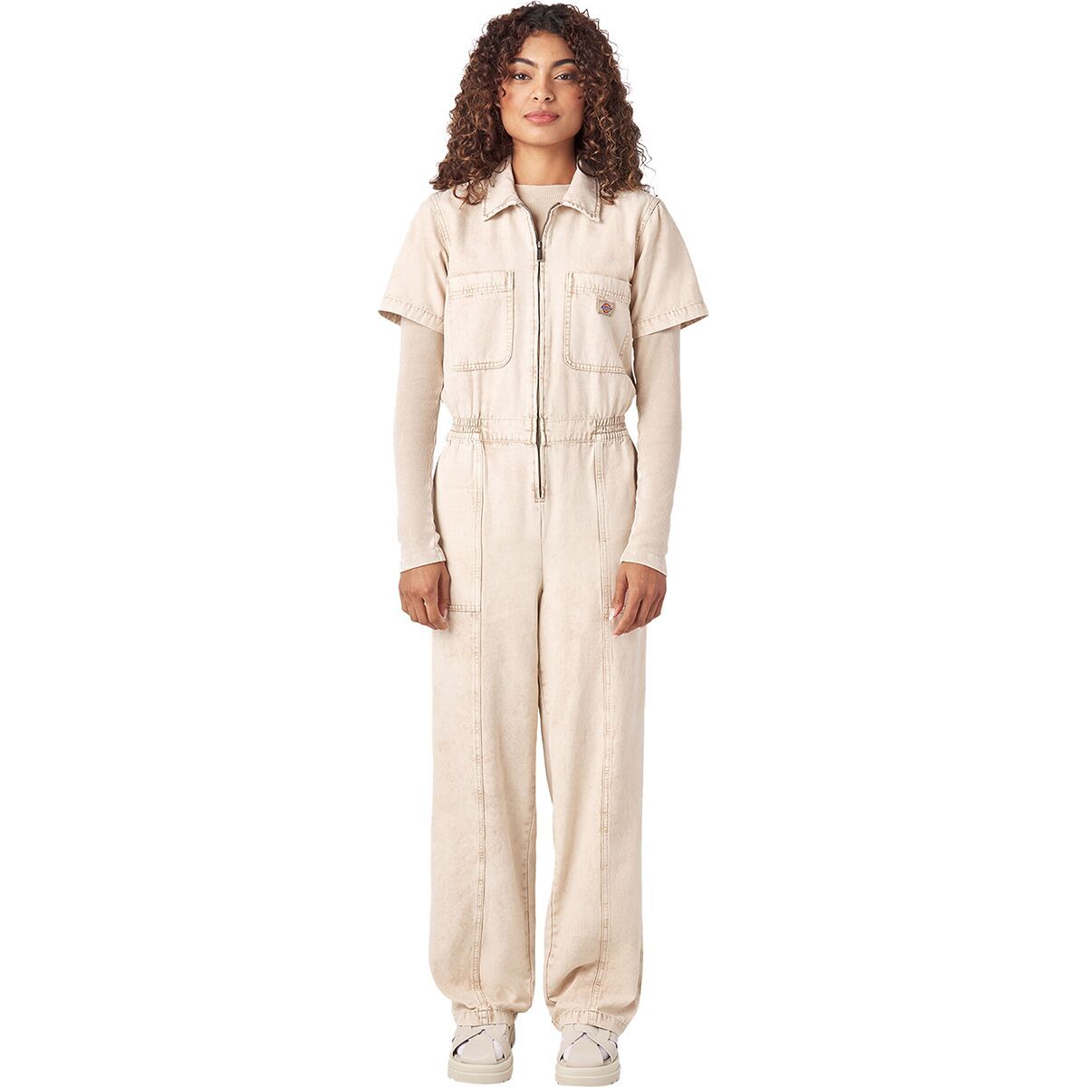 Image of Dickies Newington Coverall - Women's Overdyed/Acid Wash Sandstone, S