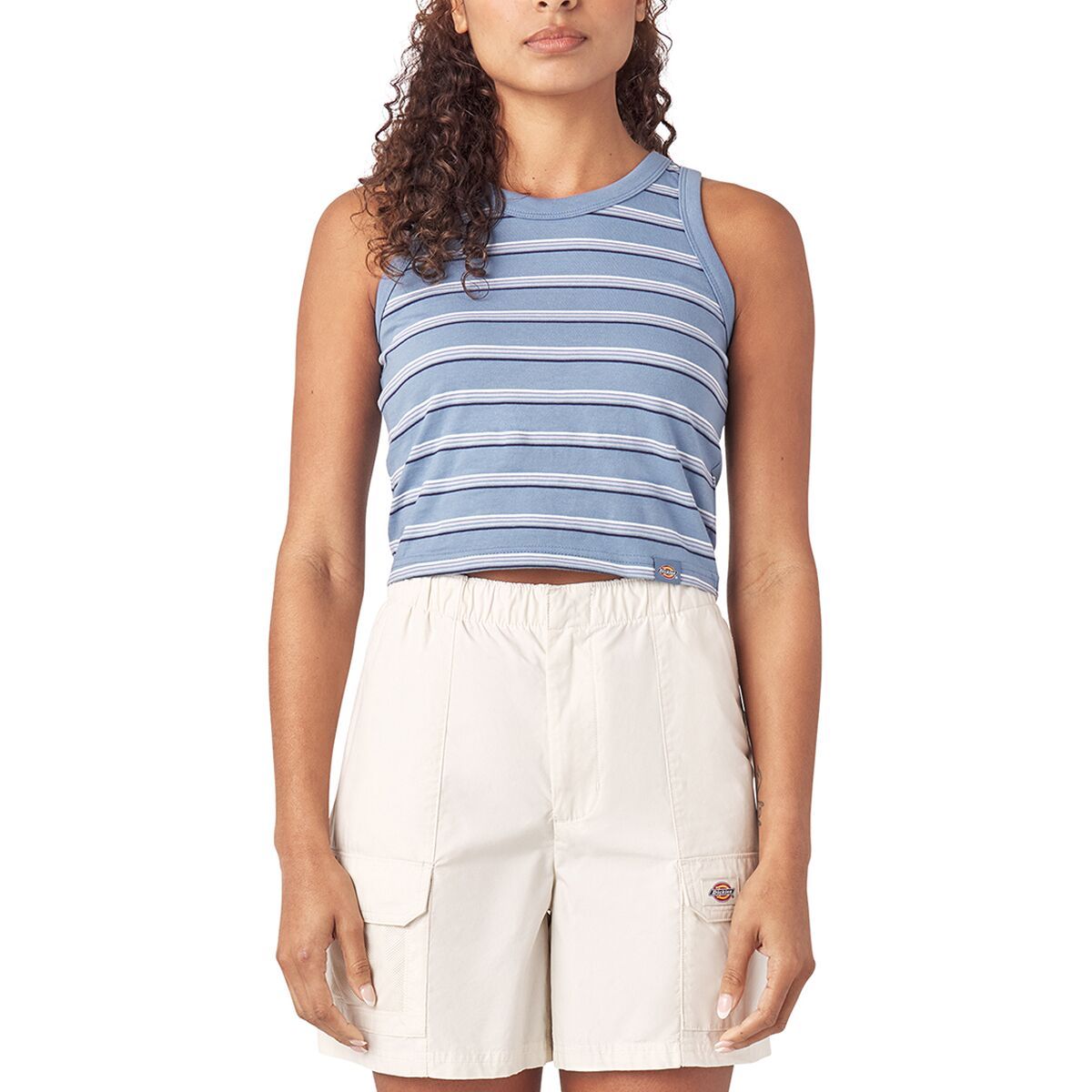 Dickies Tank Top - Women's Navy Stripe, XS
