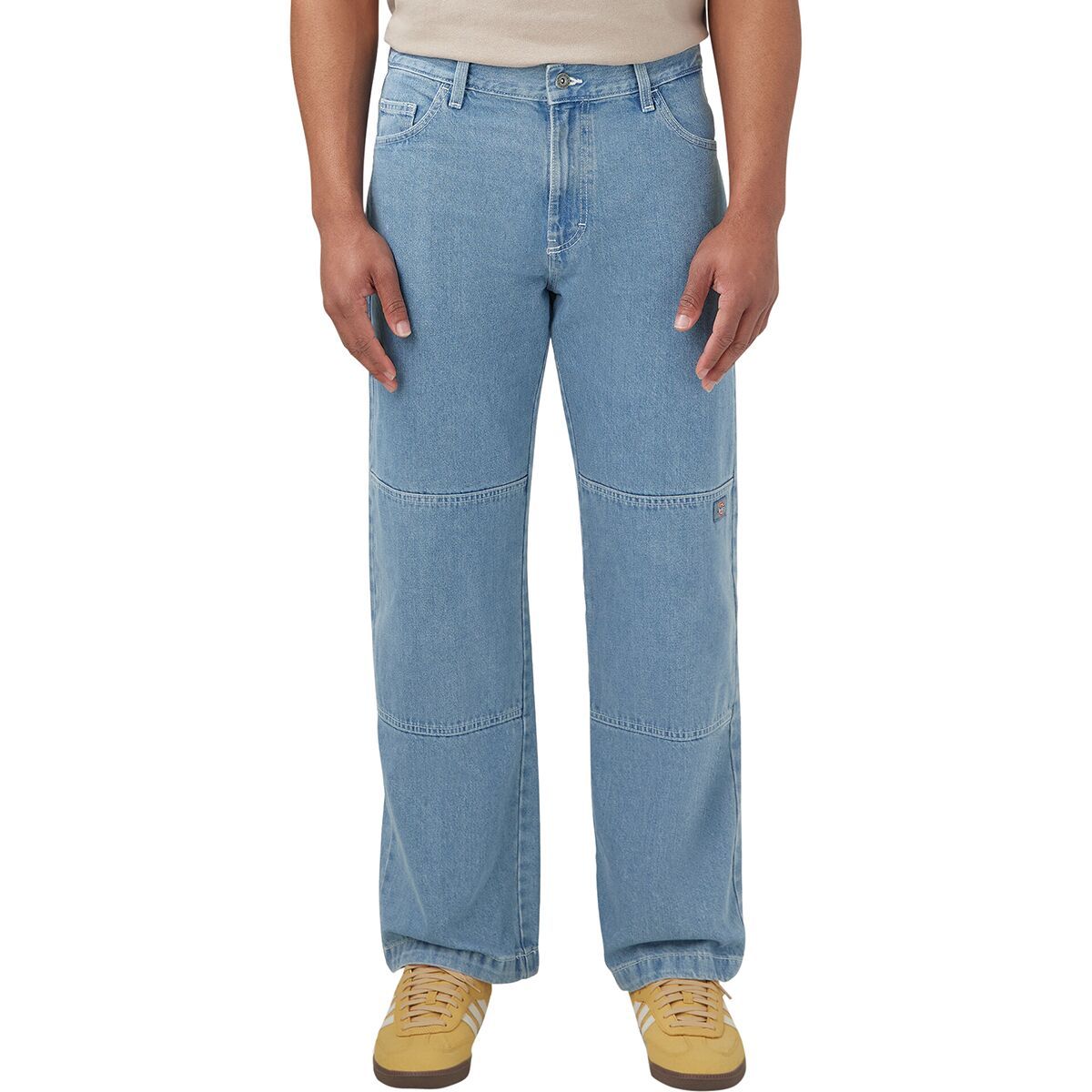 Dickies Loose Fit Double Knee Denim Pant - Men's Light Denim, 36x32