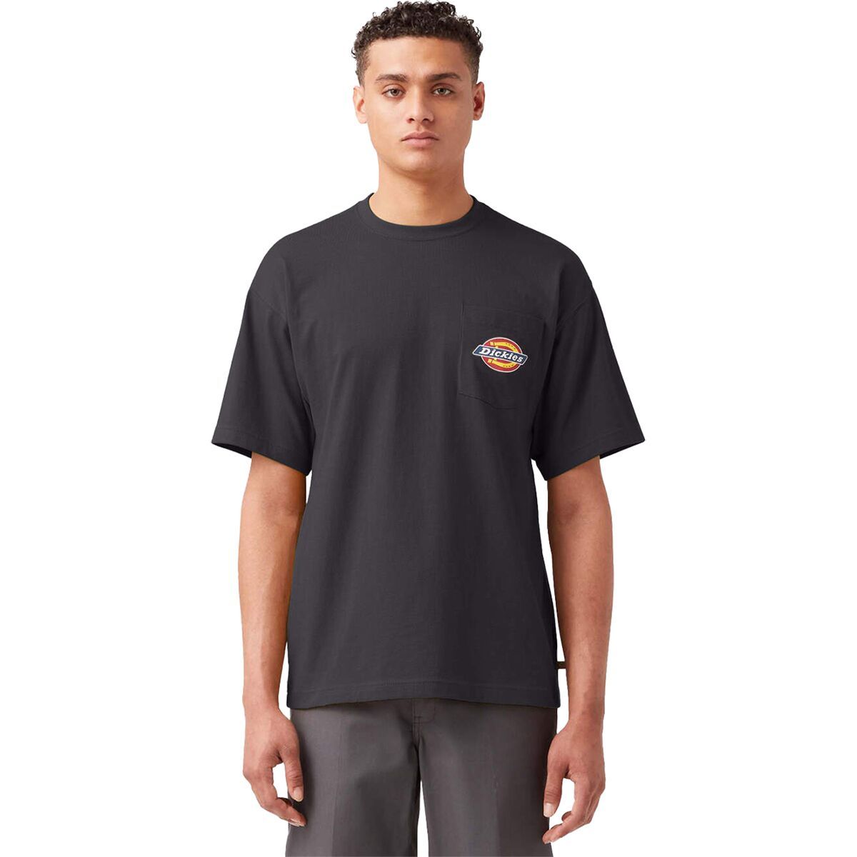 Dickies Pocket Logo T-Shirt - Men's Knit Black, L
