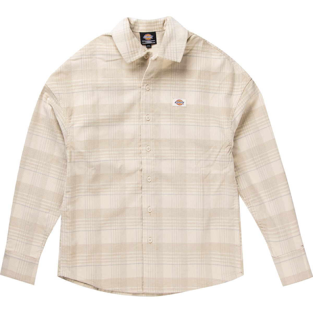Image of Dickies Alma Plaid Long-Sleeve Shirt - Women's Corduroy Check Light Base, XL