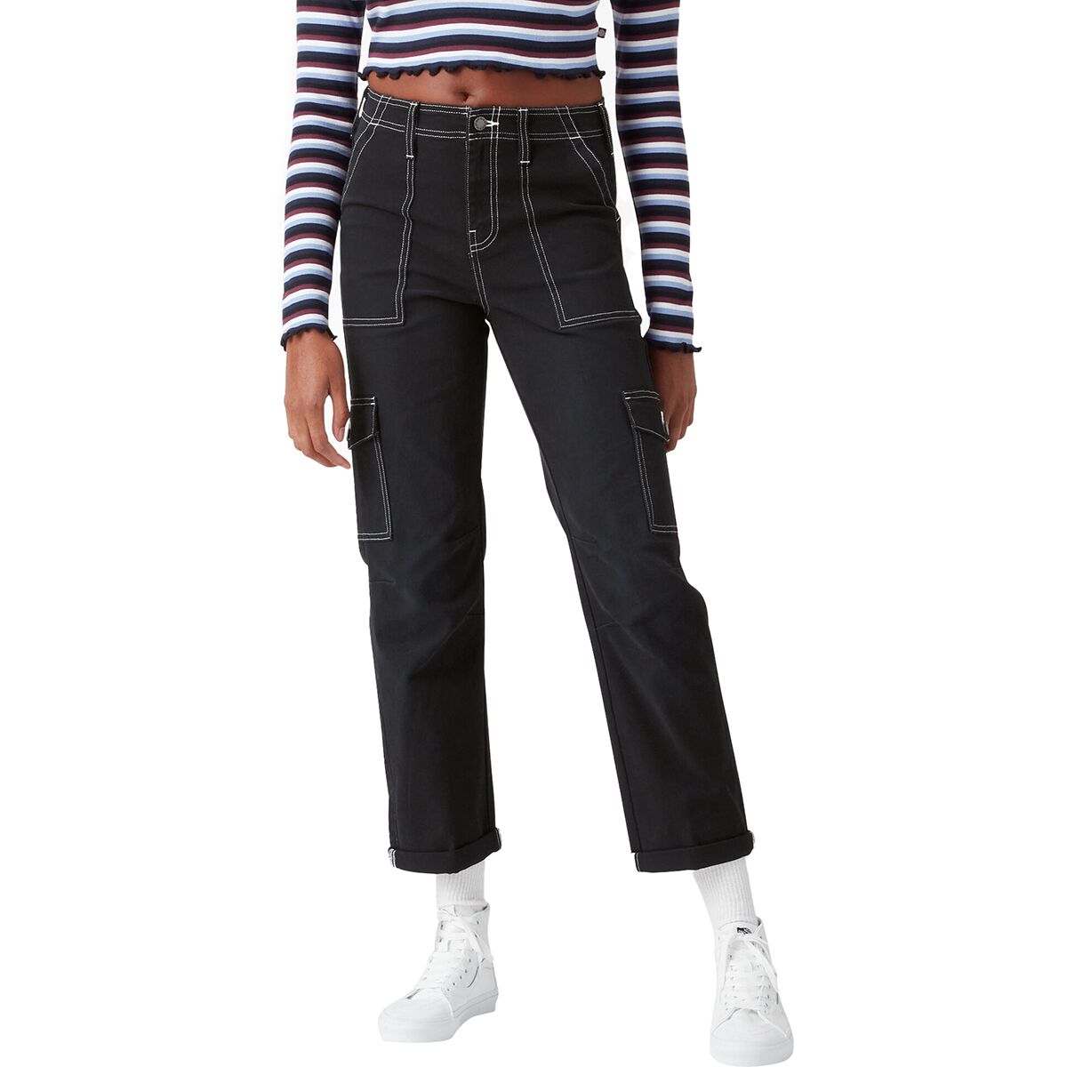 Image of Dickies Cuffed Utility Pant - Women's Black, 26/Reg